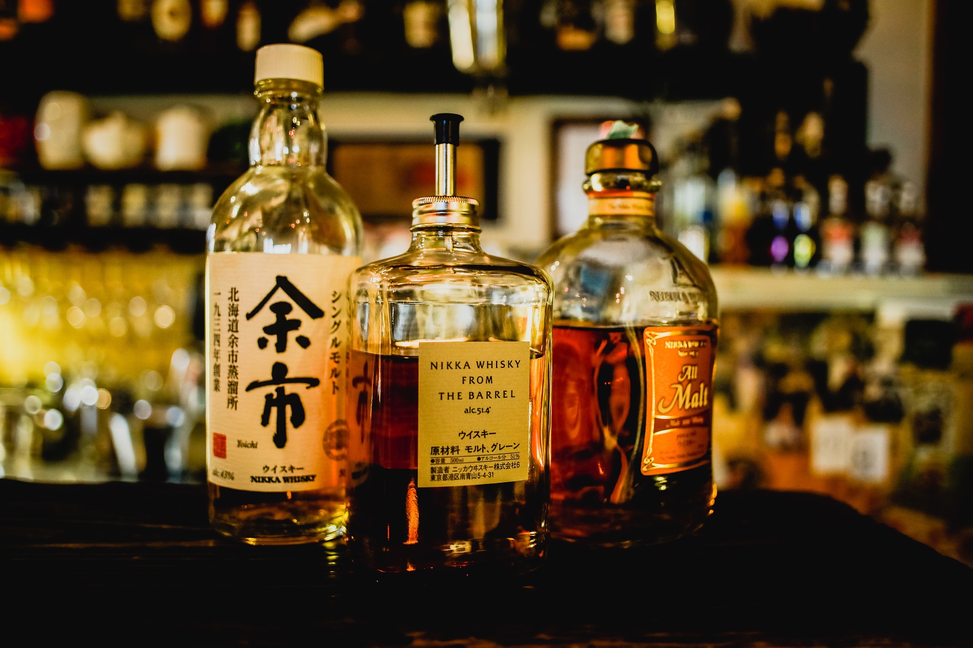 Selection of fine Japanese Whiskies