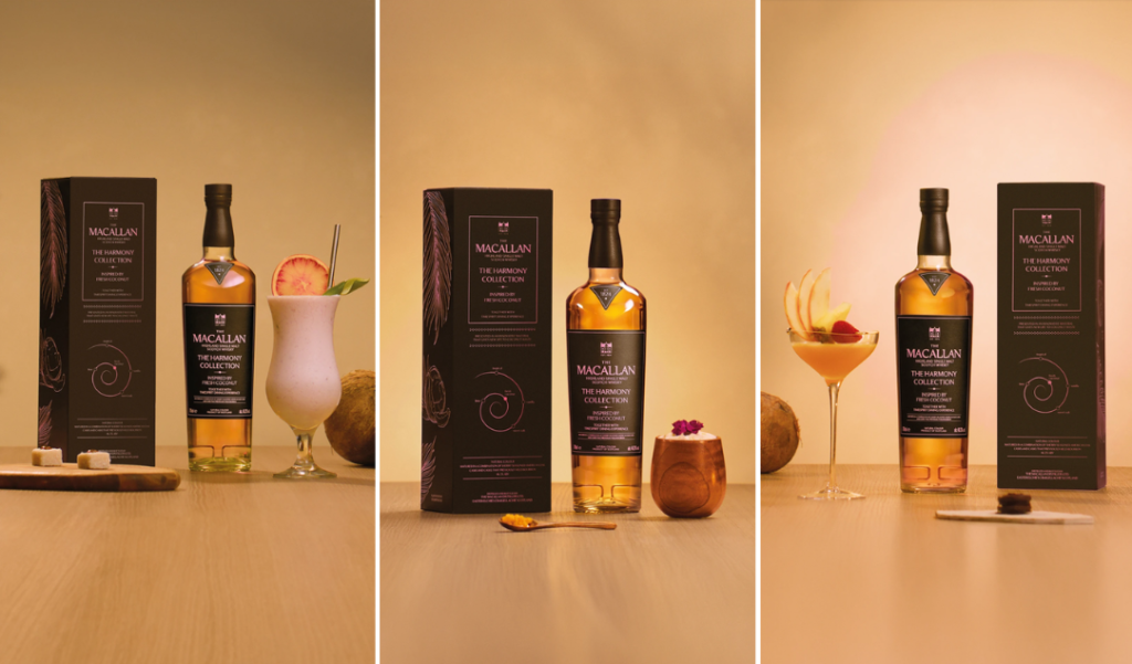 Trois cocktails inspirés par la sortie de The Macallan Harmony Collection Fresh Cocunut