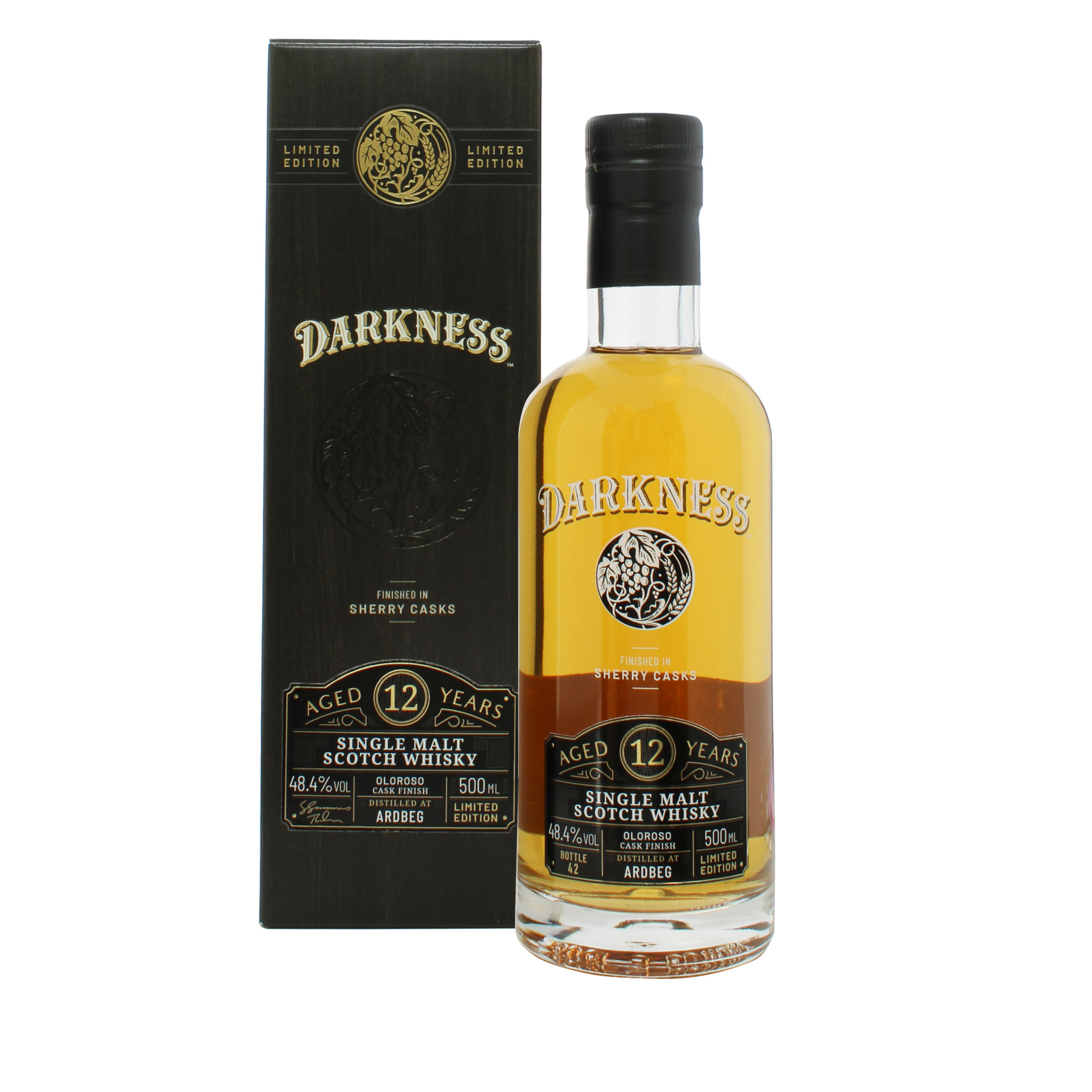 Darkness Ardbeg 12 ans Oloroso Cask Limited Edition Islay Single Malt Scotch Whisky 50cl