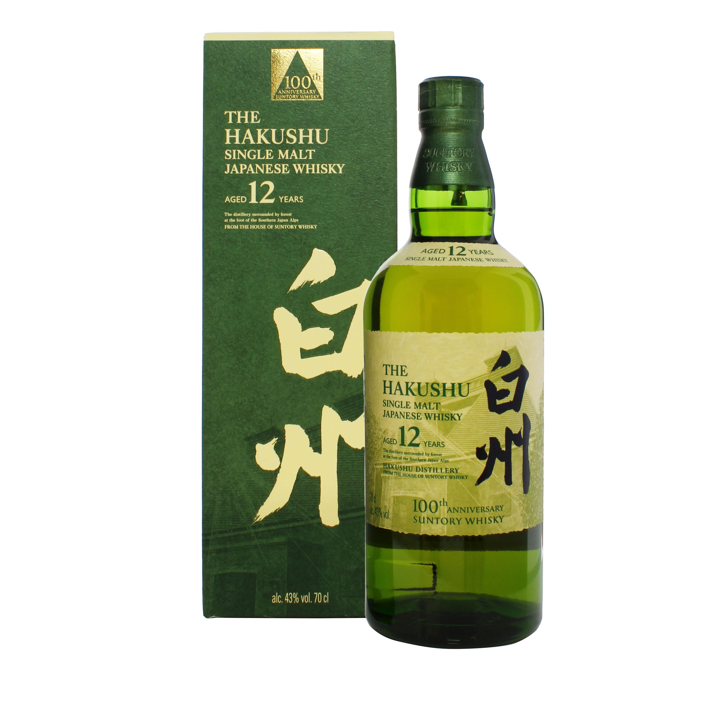 Hakushu 12 ans Suntory 100th Anniversary Release Limited Edition 70cl