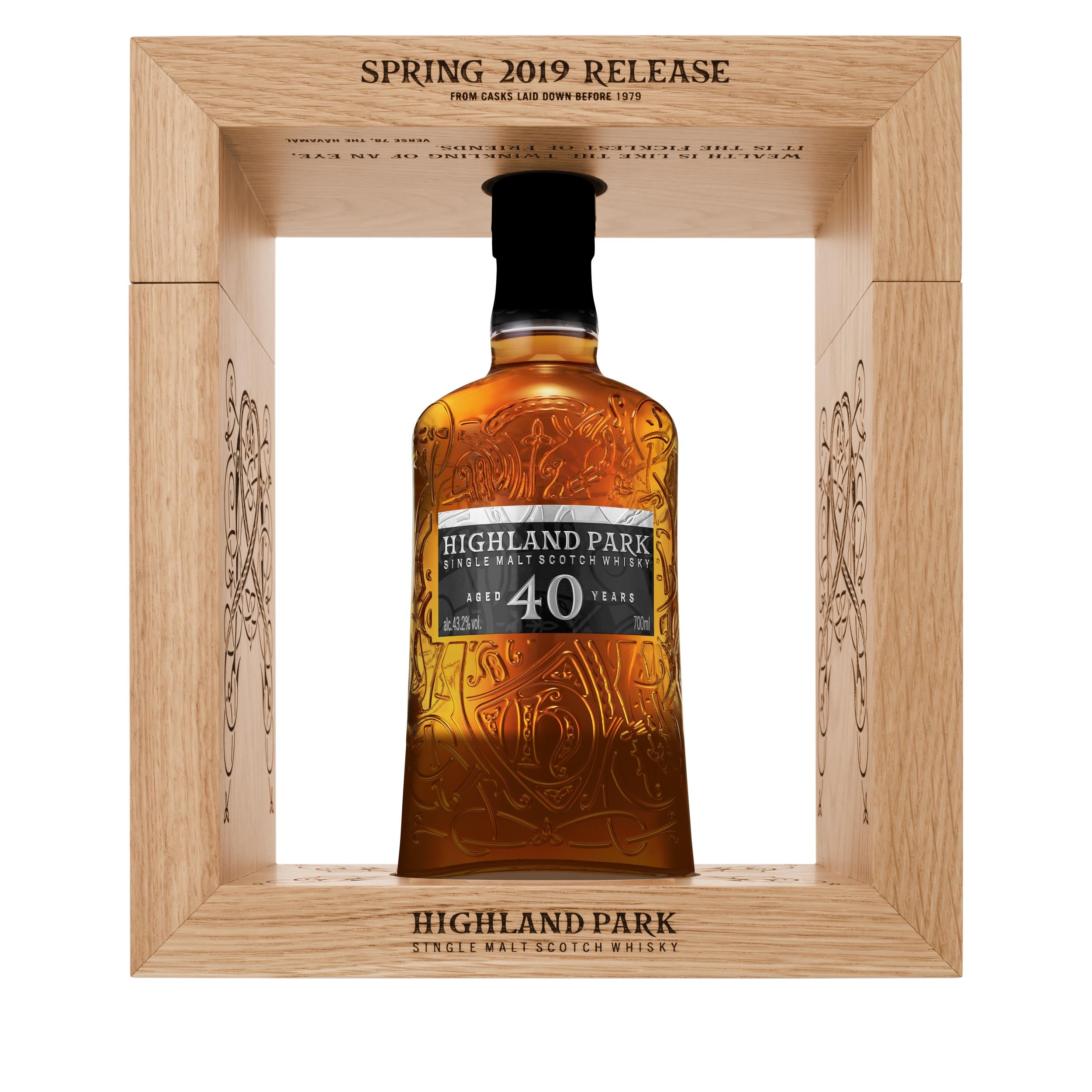 Highland Park 40 ans Limited Edition Island Single Malt Scotch Whisky 70cl