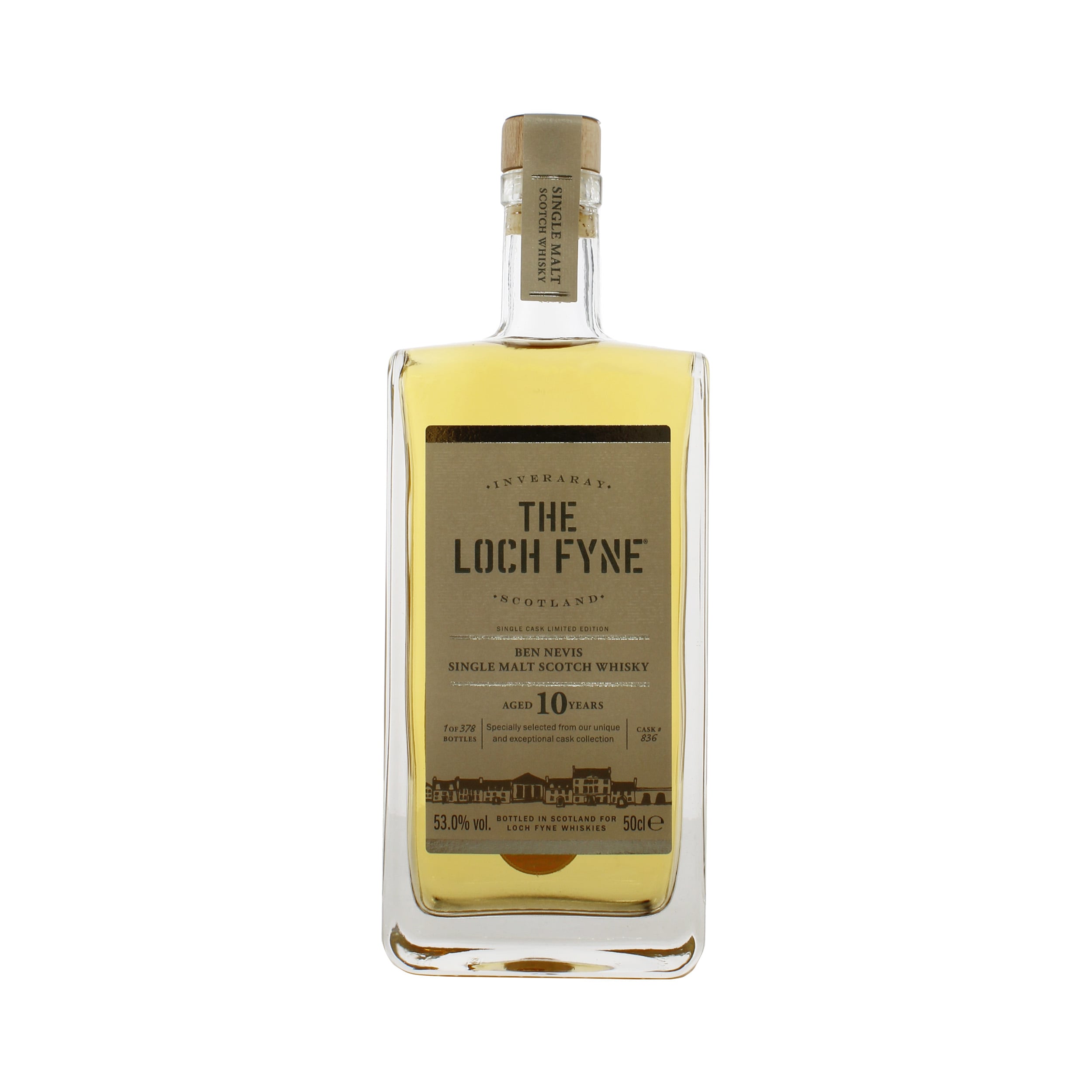 The Loch Fyne Ben Nevis 10 ans #836 Single Cask Highland Single Malt Scotch Whisky 50cl