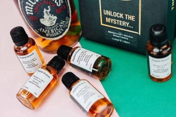 A picture of the samples contained in the Digital Drams Michters tasting pack.