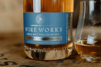Bottle image of the soon to be released WIRE WORKS WHISKY CADURO