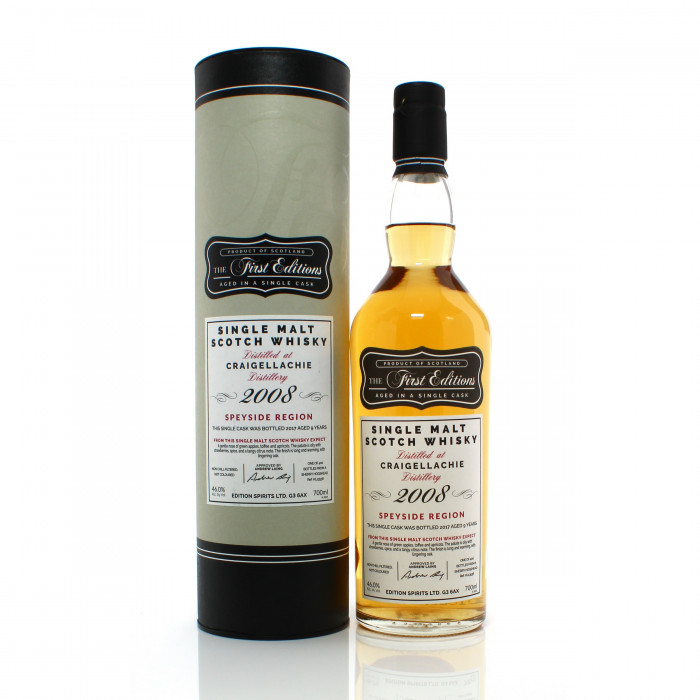 Craigellachie 2008 9 Year Old Single Cask #13538 Hunter Laing First Editions