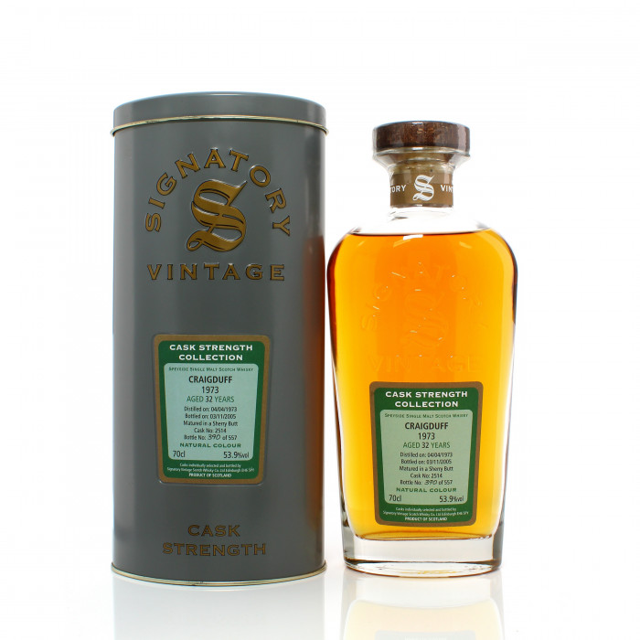 Craigduff 1973 32 Year Old Single Cask #2514 Signatory Vintage Cask Strength Collection 