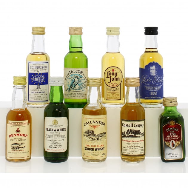 Assorted Scotch Whisky Miniatures x9 Auction A113677 | The Whisky Shop ...