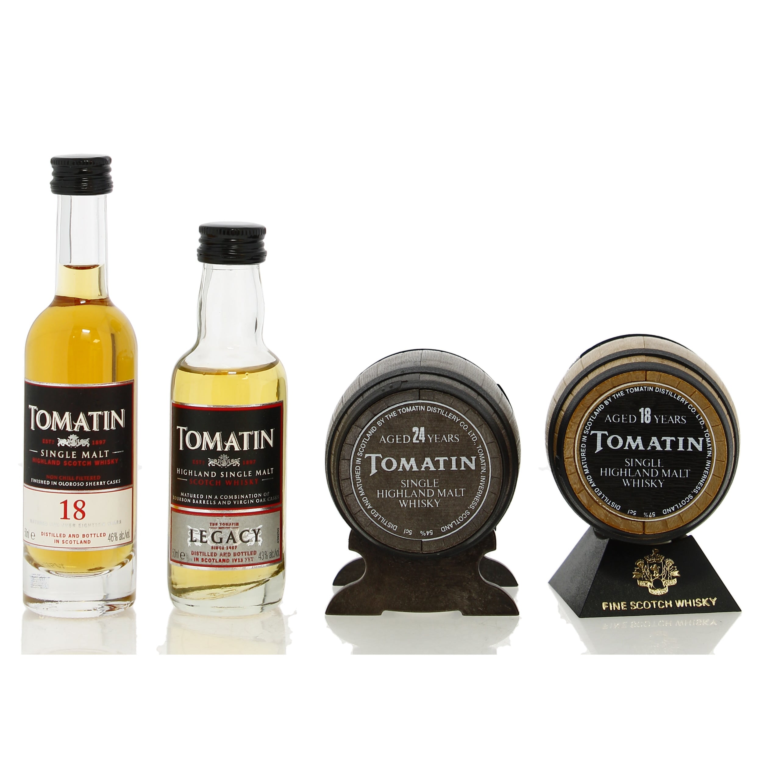 Assorted Tomatin Miniatures x4
