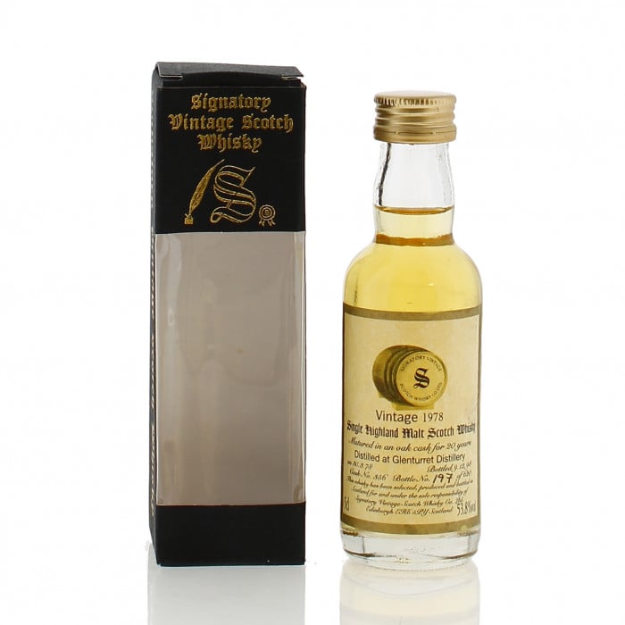 Glenturret 1978 20 Year Old Single Cask #356 Signatory Vintage Miniature