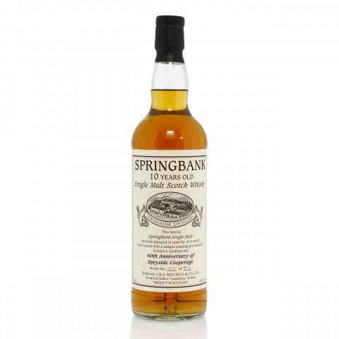 Springbank 10 Year Old Single Cask 815 Speyside Cooperage 60th Anniversary