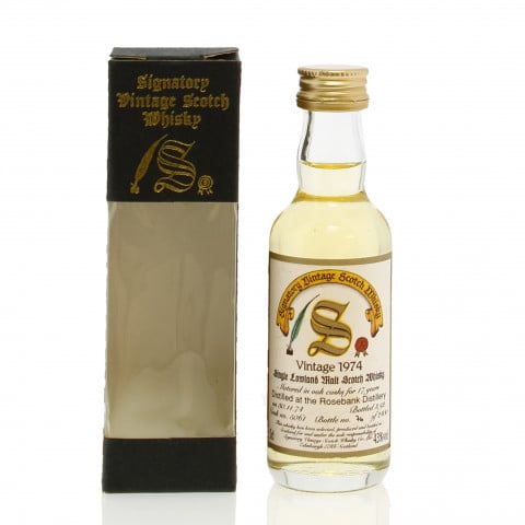 Rosebank 1974 17 Year Old Single Cask #5061 Signatory Vintage Miniature