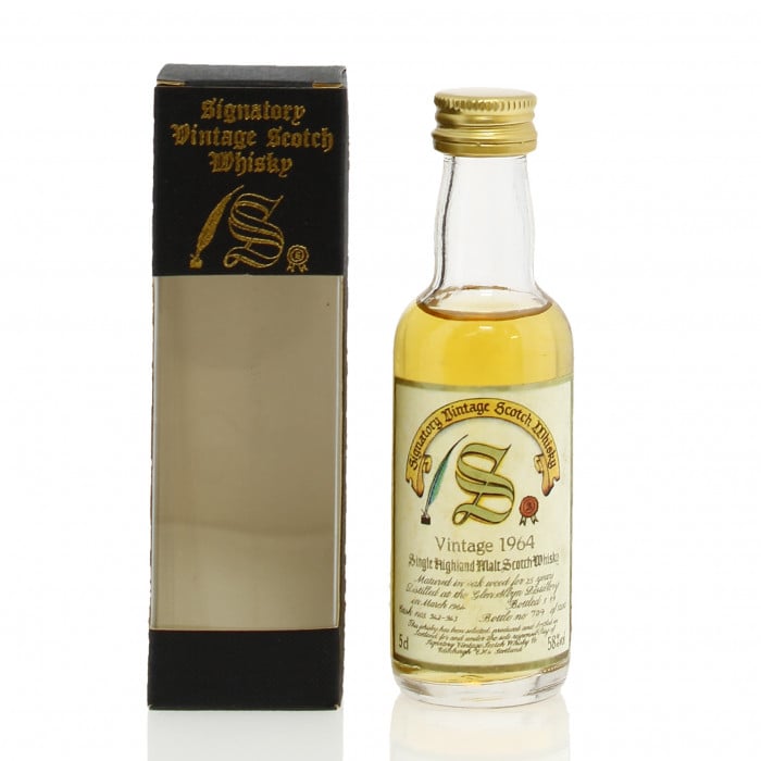 Glen Albyn 1964 25 Year Old Signatory Vintage Miniature