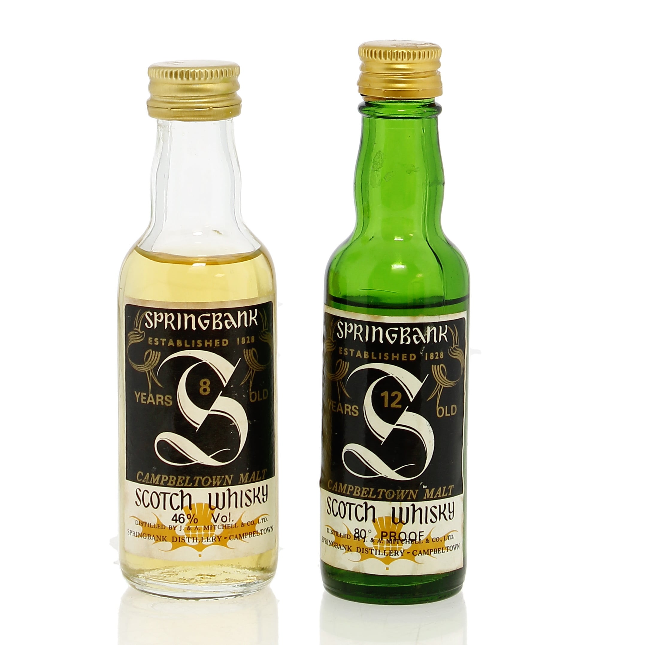 Springbank 8 Year Old & 12 Year Old Miniatures Auction A118612