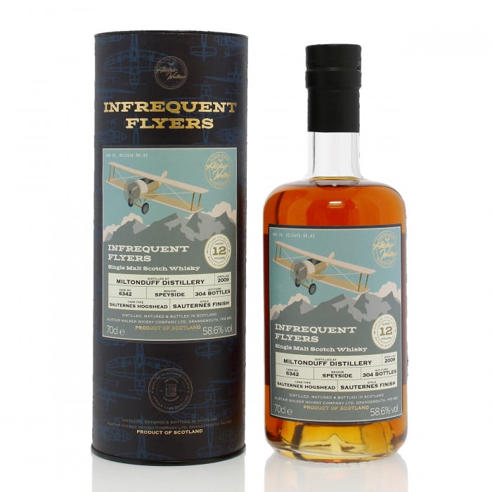 Miltonduff 2009 12 Year Old Single Cask #6342 Alistair Walker Infrequent Flyers