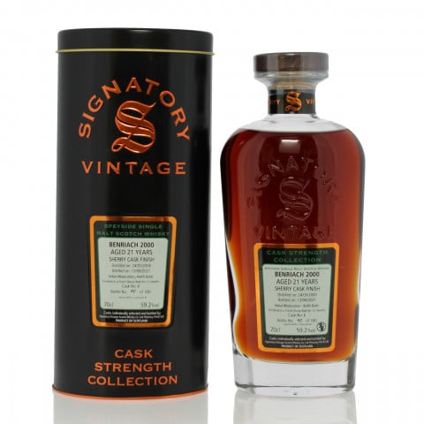 Benriach 2000 21 Year Old Single Cask 6 Signatory Vintage Cask Strength Collection