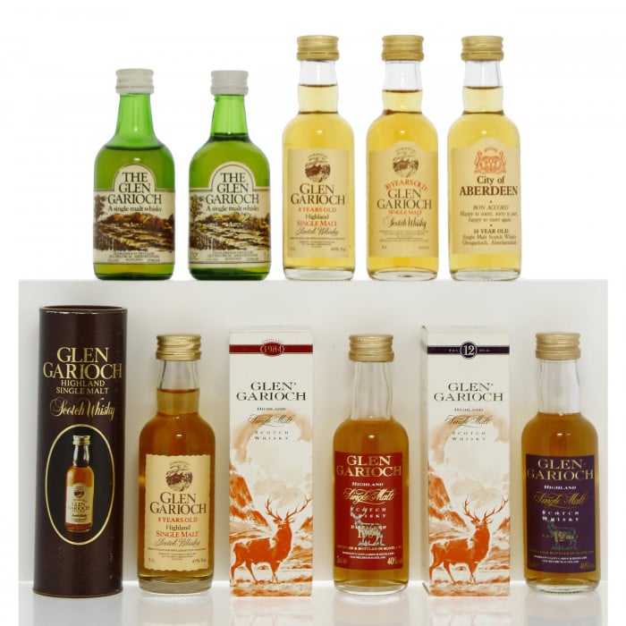 Assorted Glen Garioch Miniatures x8