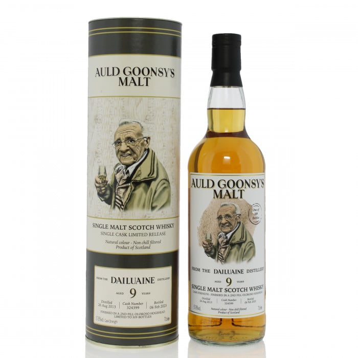 Dailuaine 2013 9 Year Old Single Cask #324399 Global Whisky Auld Goonsy's Malt