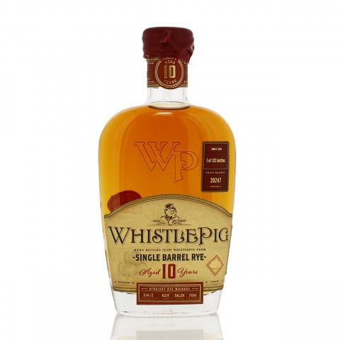 WHISTLEPIG 10 YEAR OLD SINGLE BARREL STRAIGHT RYE FOR DRINKS BY THE DRAM 75CL
