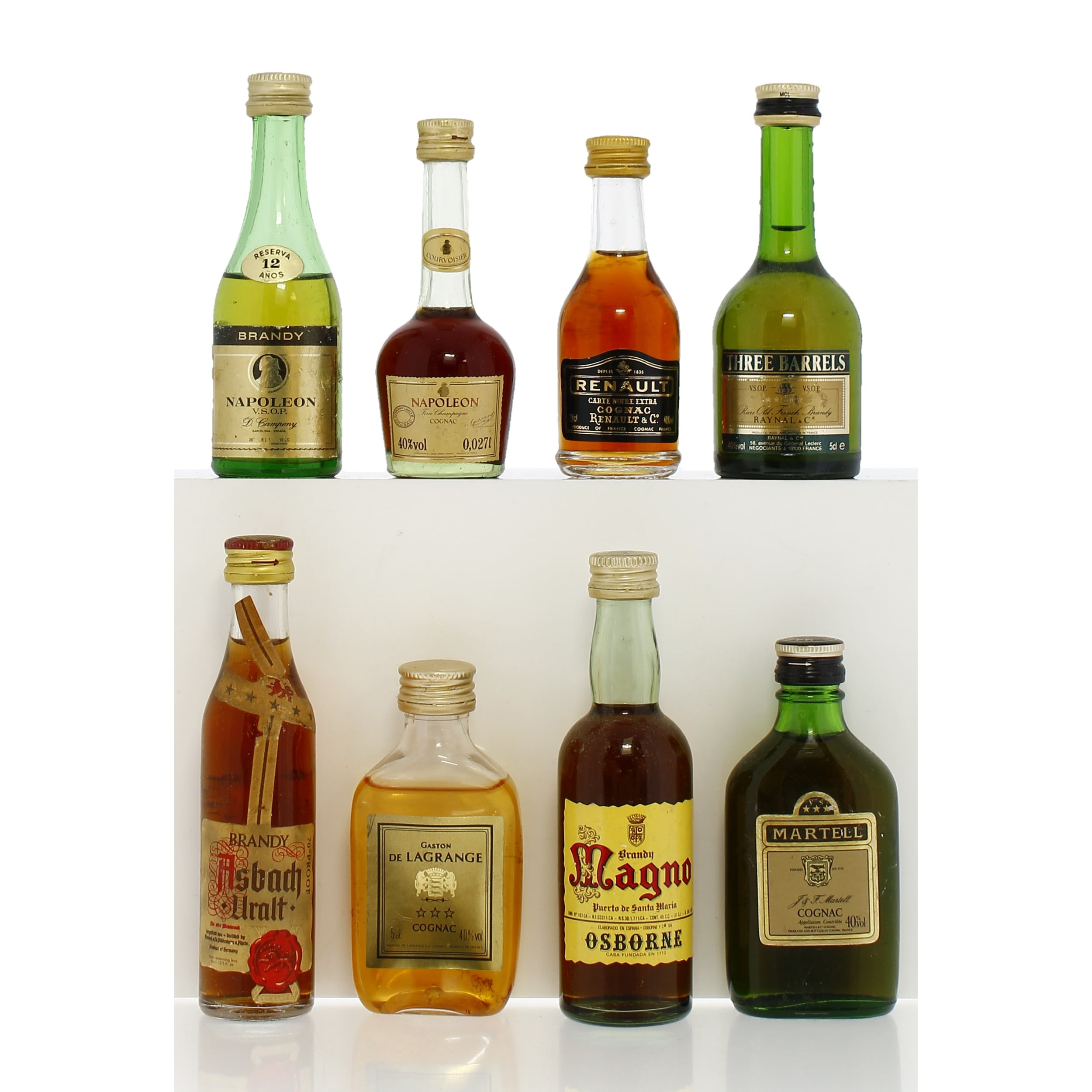 Assorted Brandy Miniatures X8