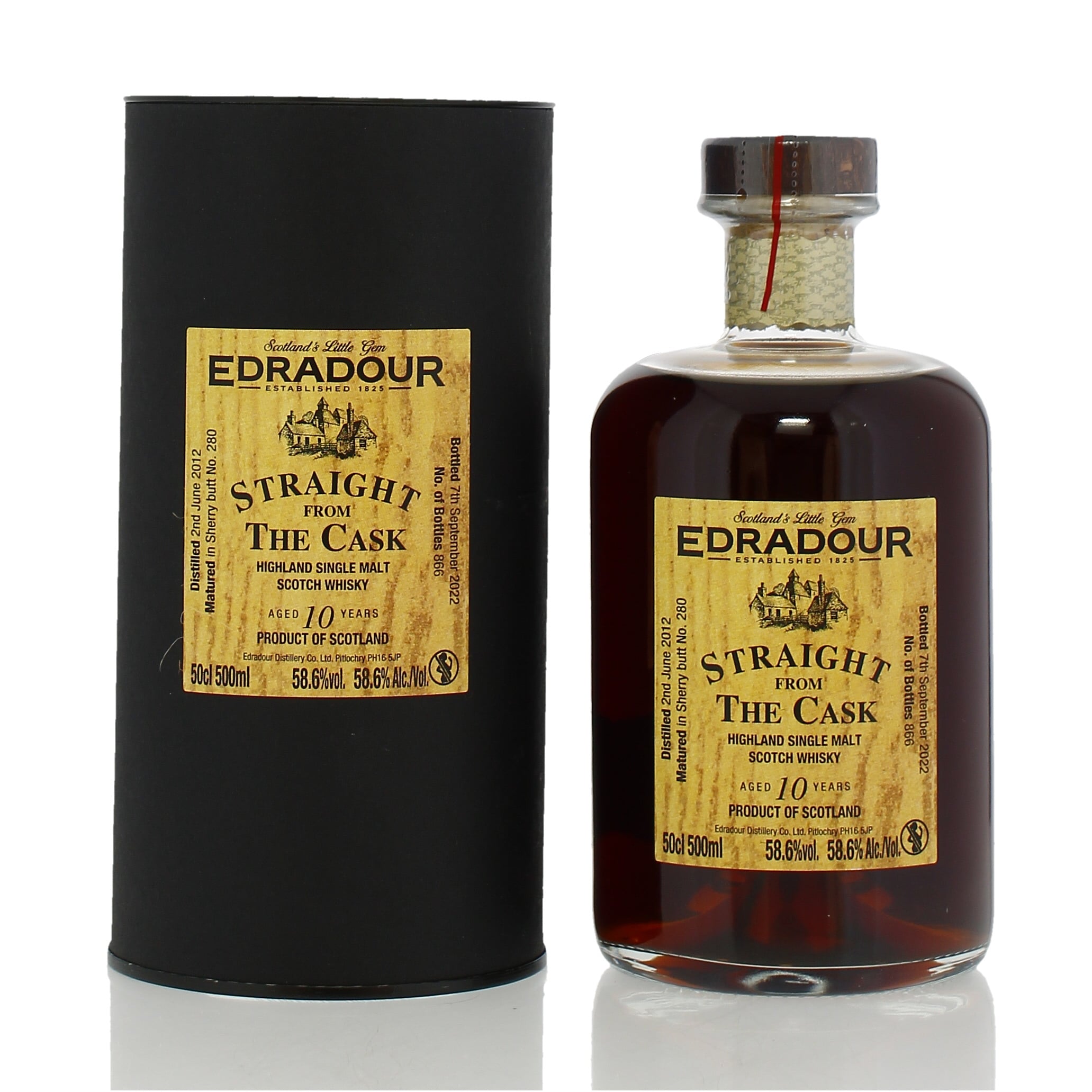 Edradour 2012 10 Year Old Single Cask #280 Straight From The Cask