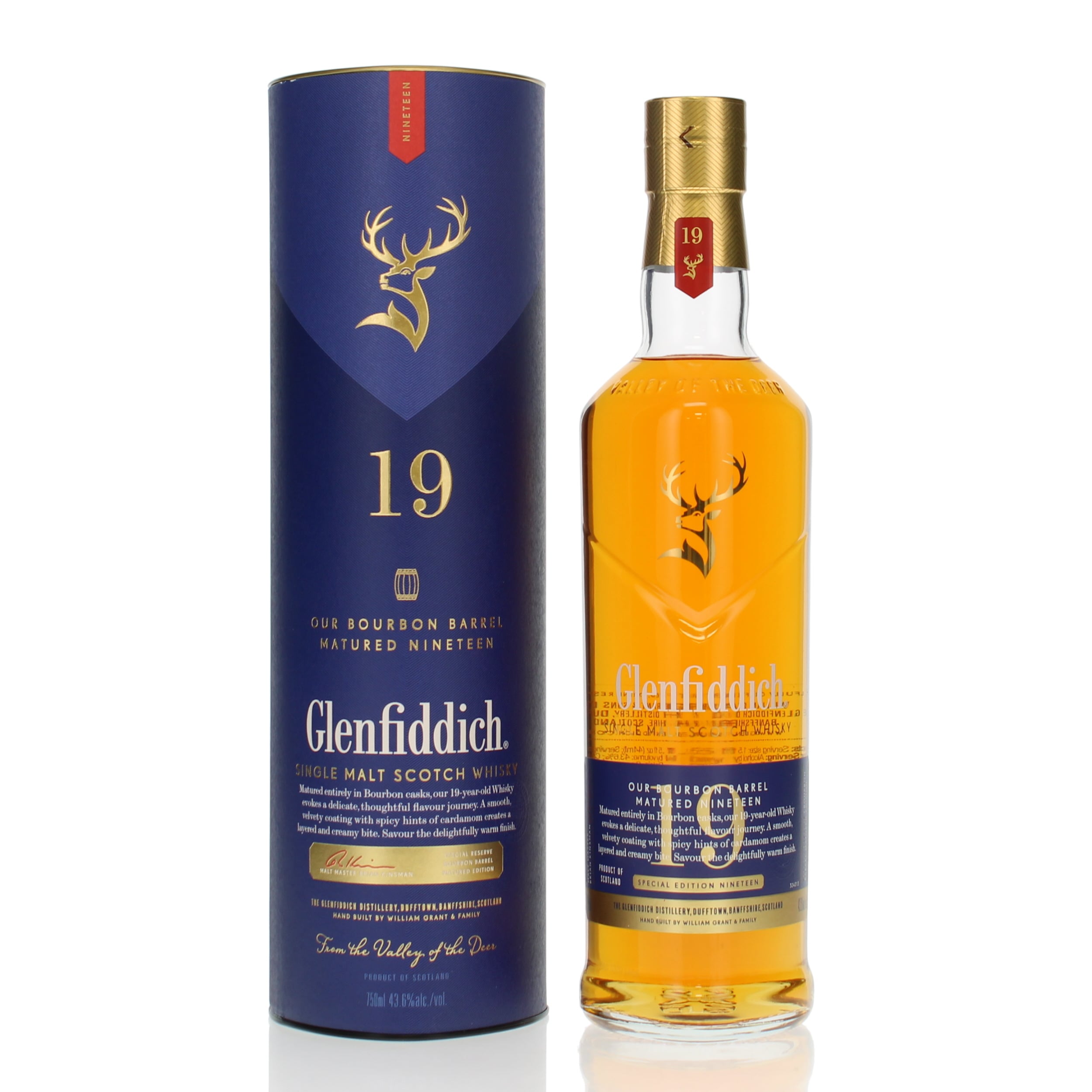Glenfiddich 19 Year Old Bourbon Barrel Gift Pack