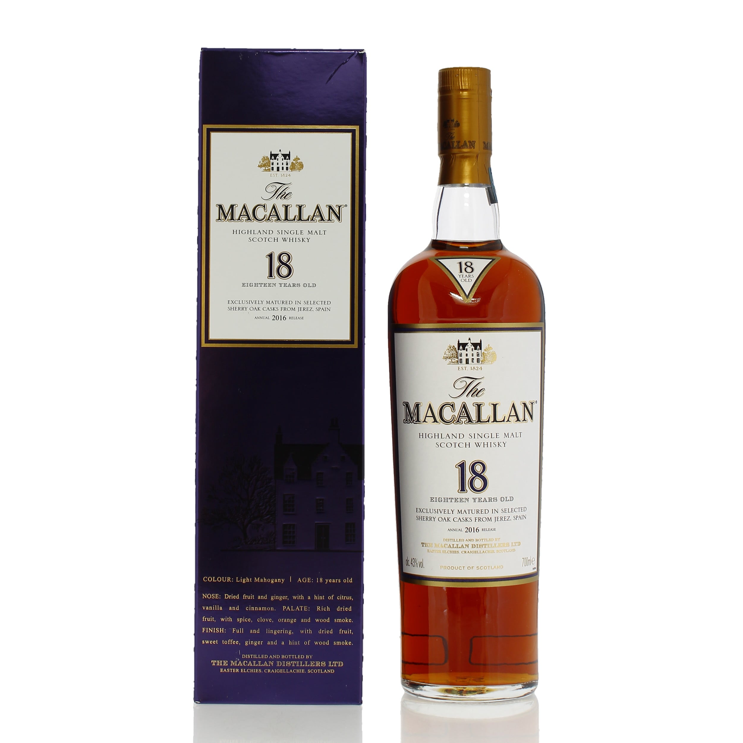 Macallan 18 Year Old 2016 Release 
