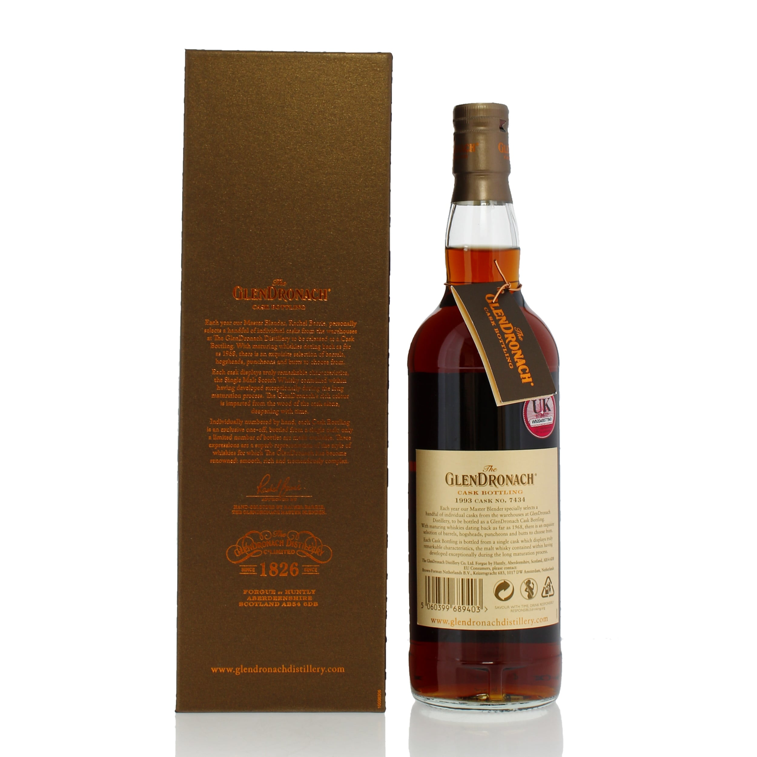 GlenDronach 1993 26 Year Old Single Cask #7434 - TWS Auction 