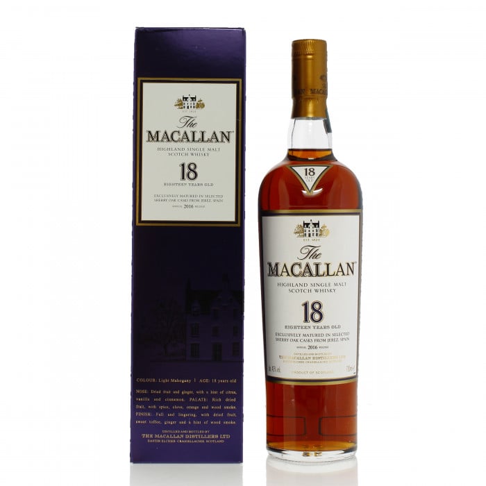 Macallan 18 Year Old 2016 Release
