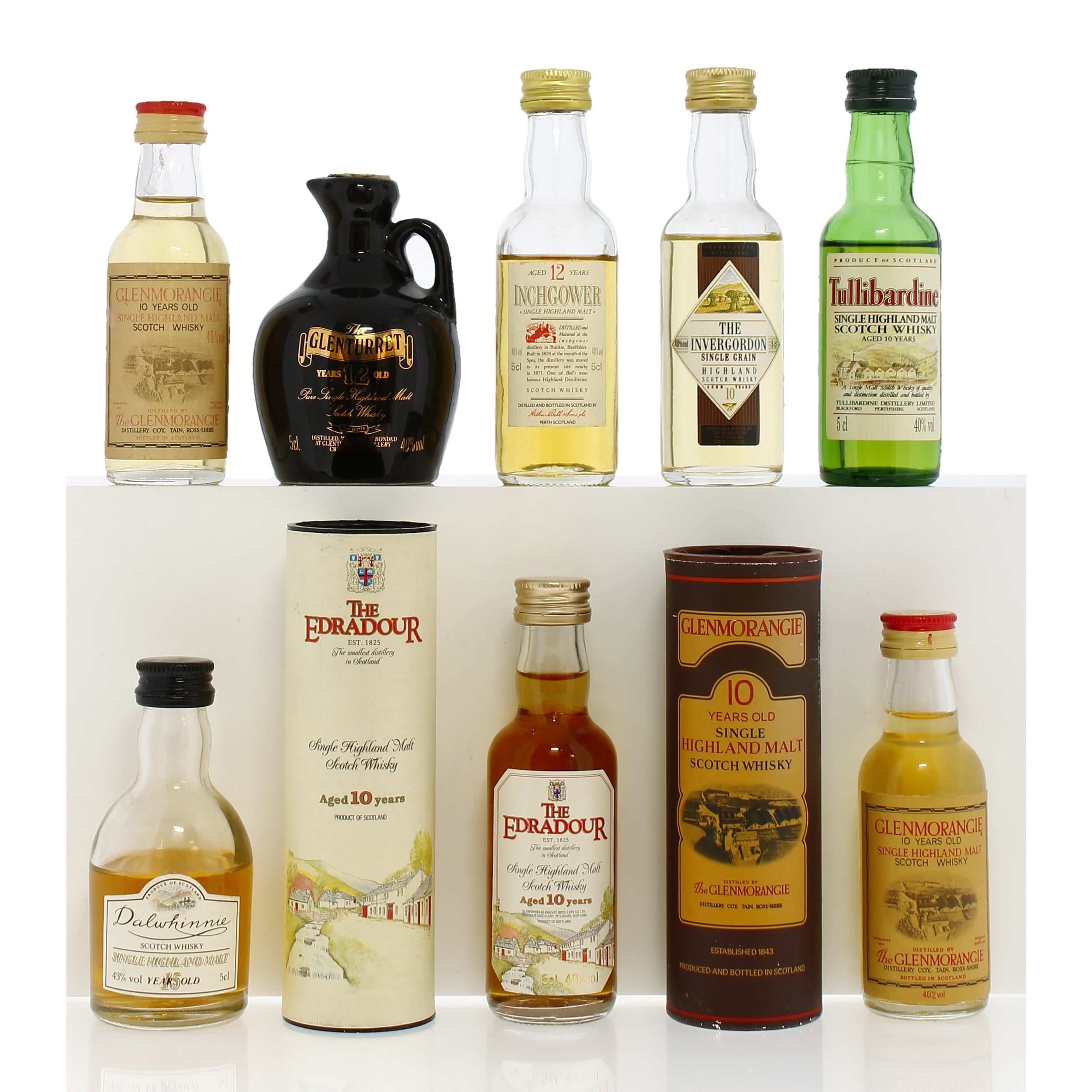 Assorted Highland Whisky Miniatures X8