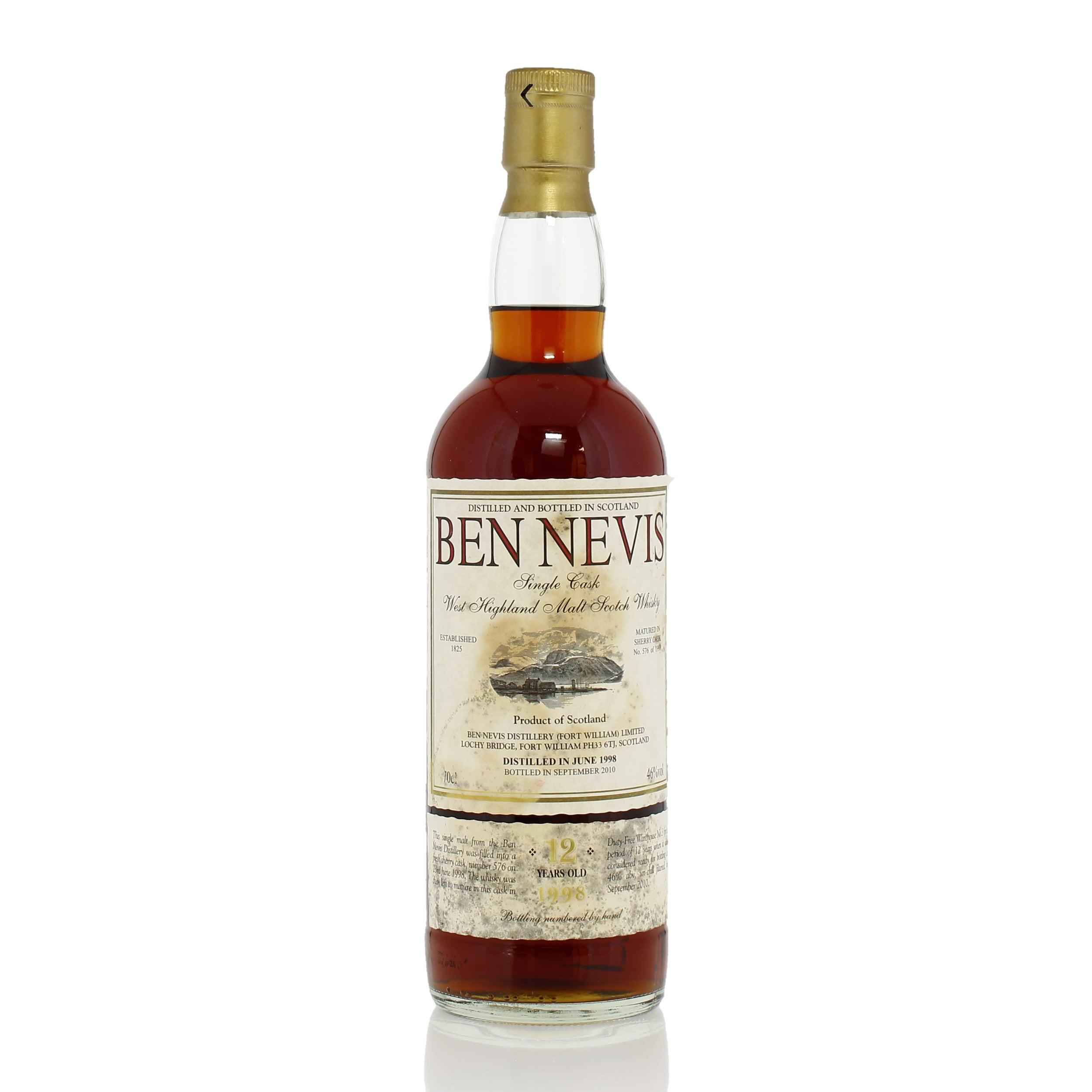 Ben Nevis 1998 12 Year Old Single Cask #576 Auction A133259 | The