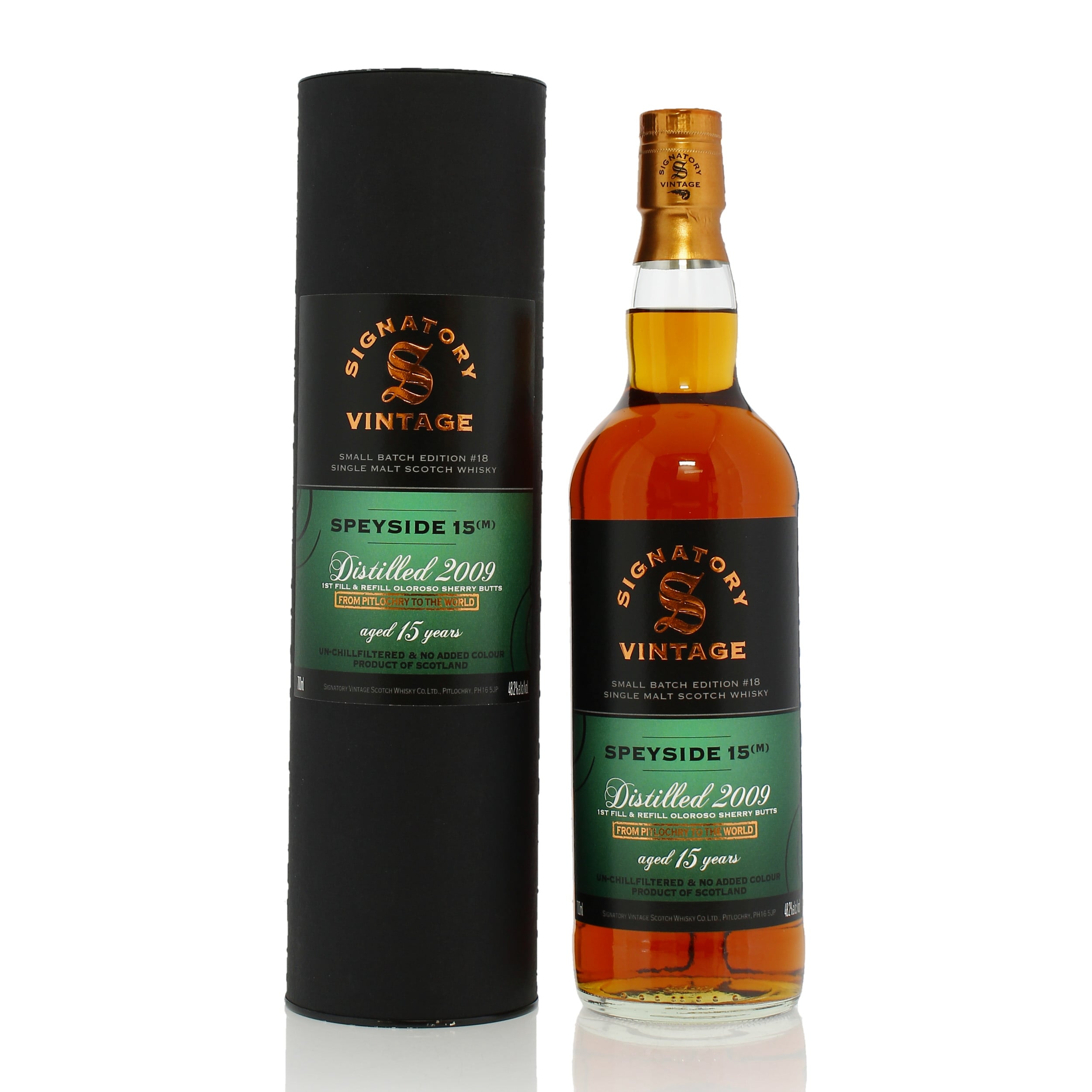 Speyside 2009 15 Year Old Signatory Vintage Small Batch Edition #18