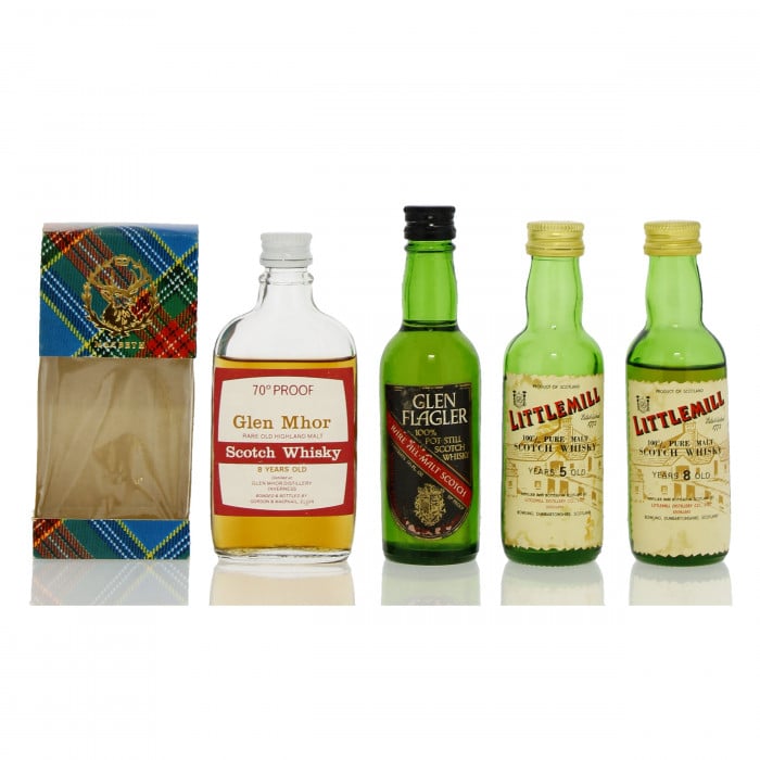 Assorted Closed Distillery Single Malt Miniatures x4