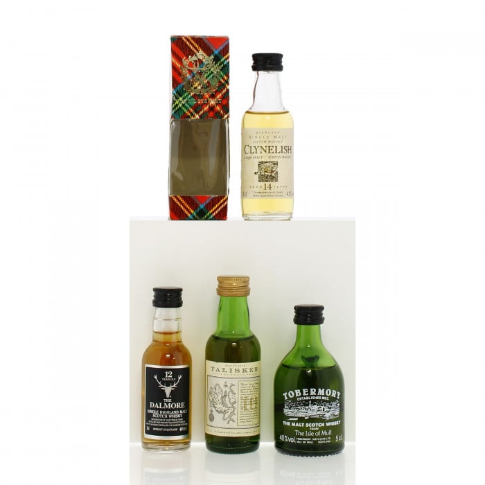 Assorted Highland & Islands Single Malt Miniatures x4