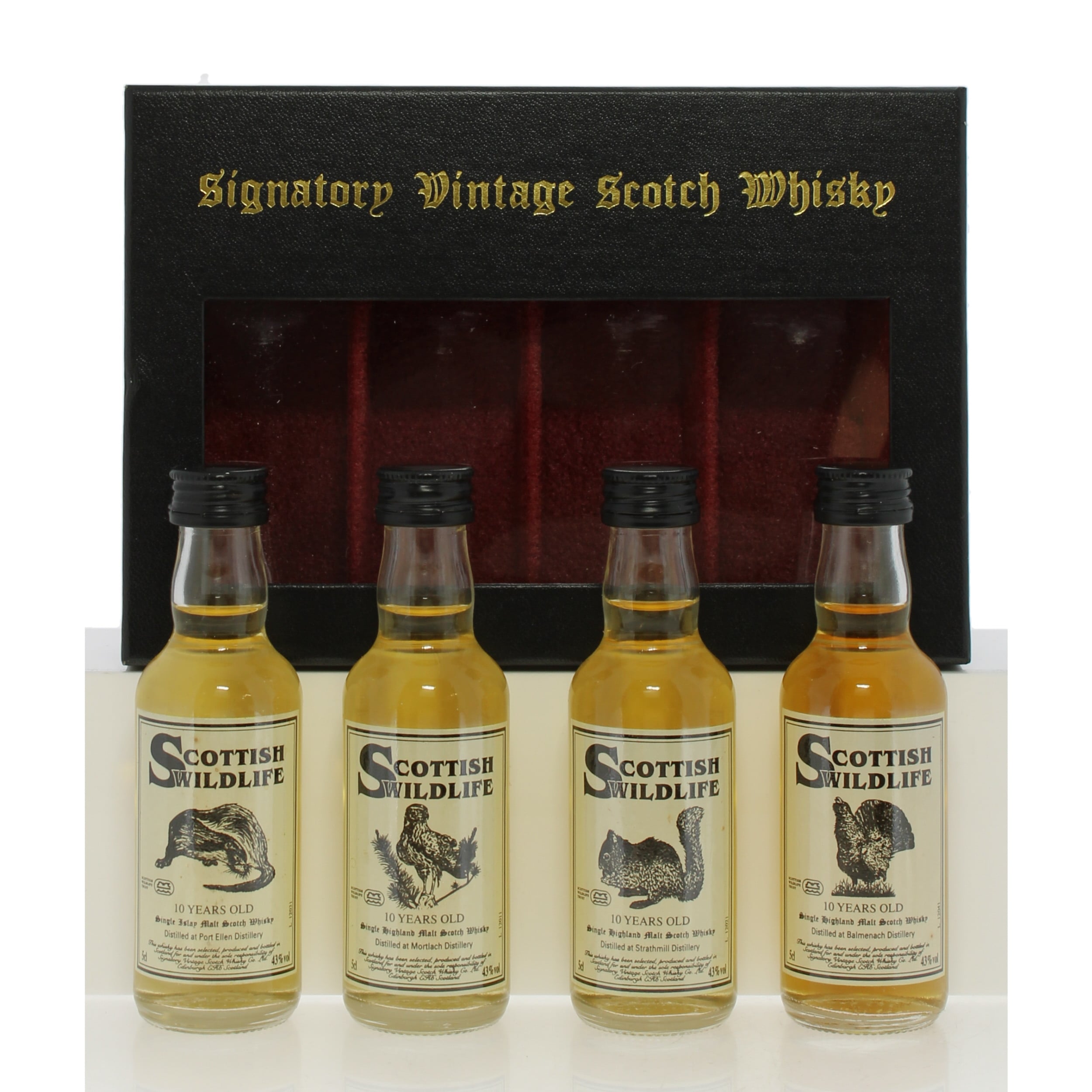 Signatory Vintage Scottish Wildlife Miniature Set