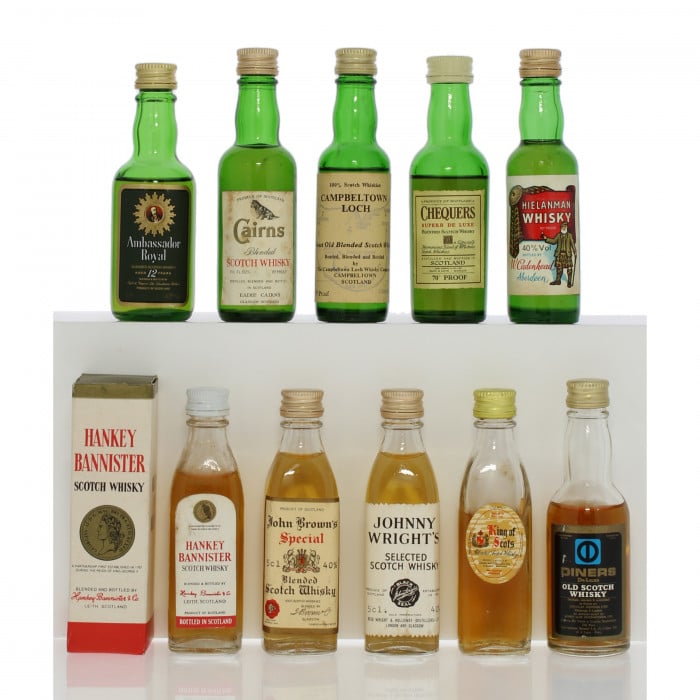 Assorted Scotch Whisky Miniatures x10
