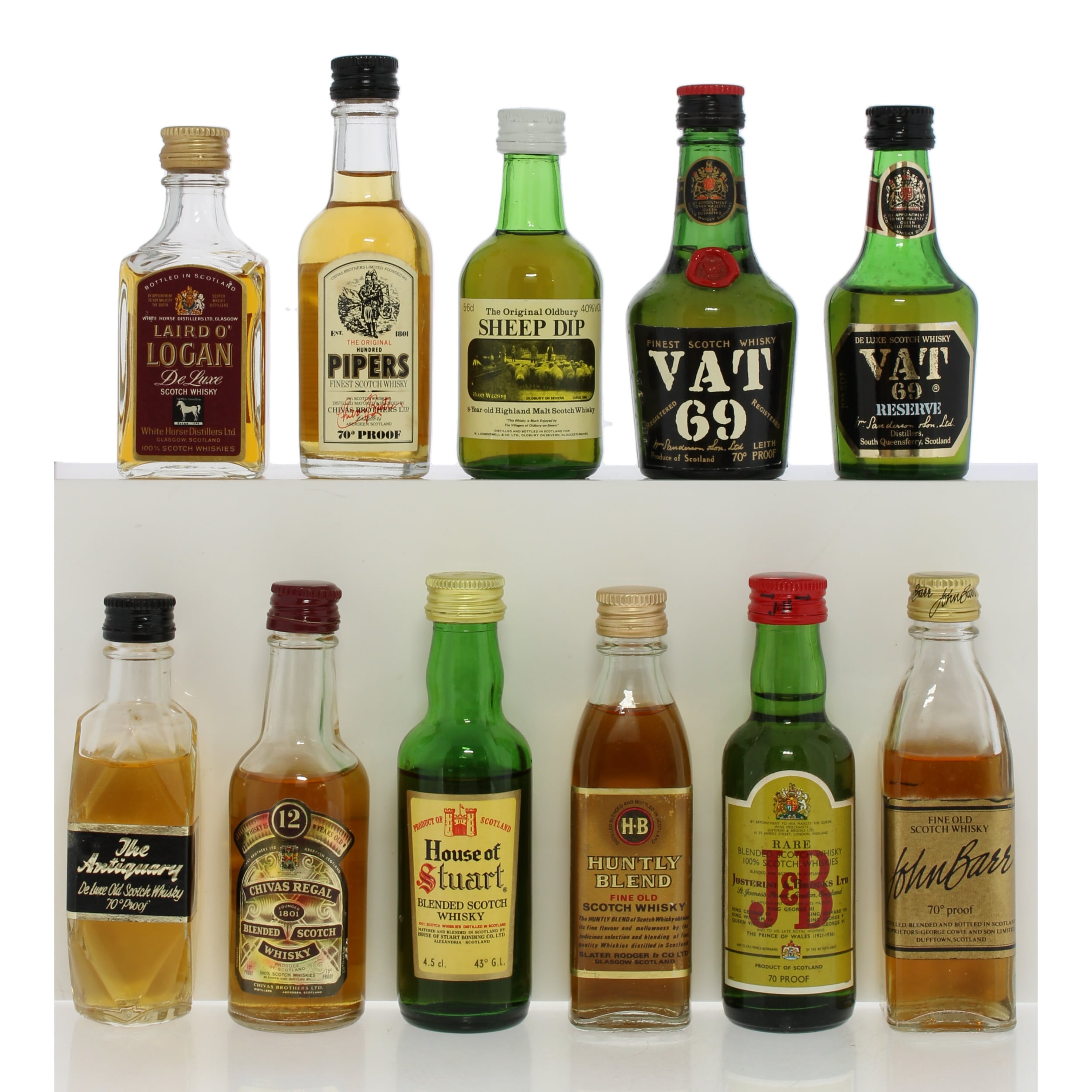 Assorted Scotch Whisky Miniatures X11
