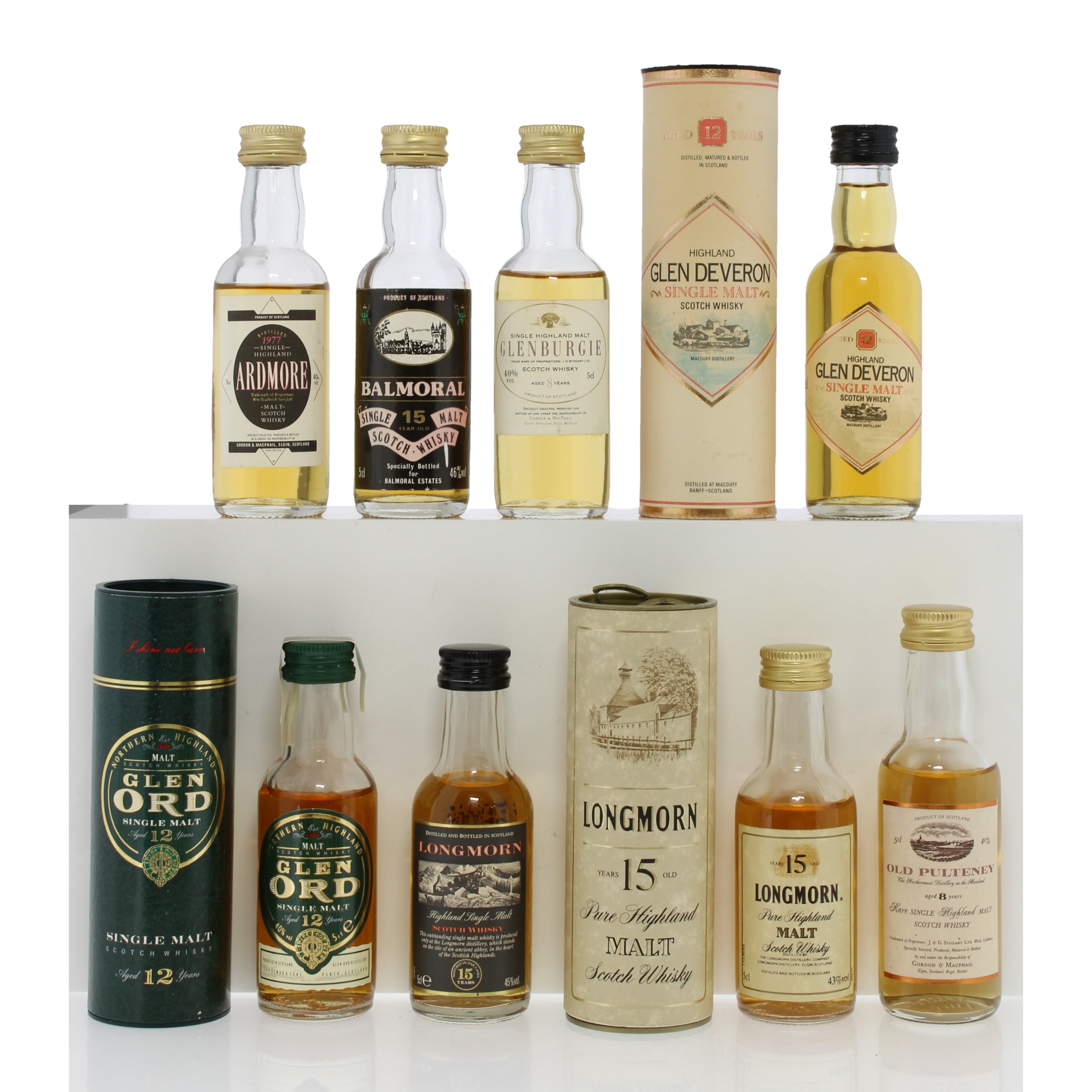 Assorted Highland Single Malt Miniatures X8