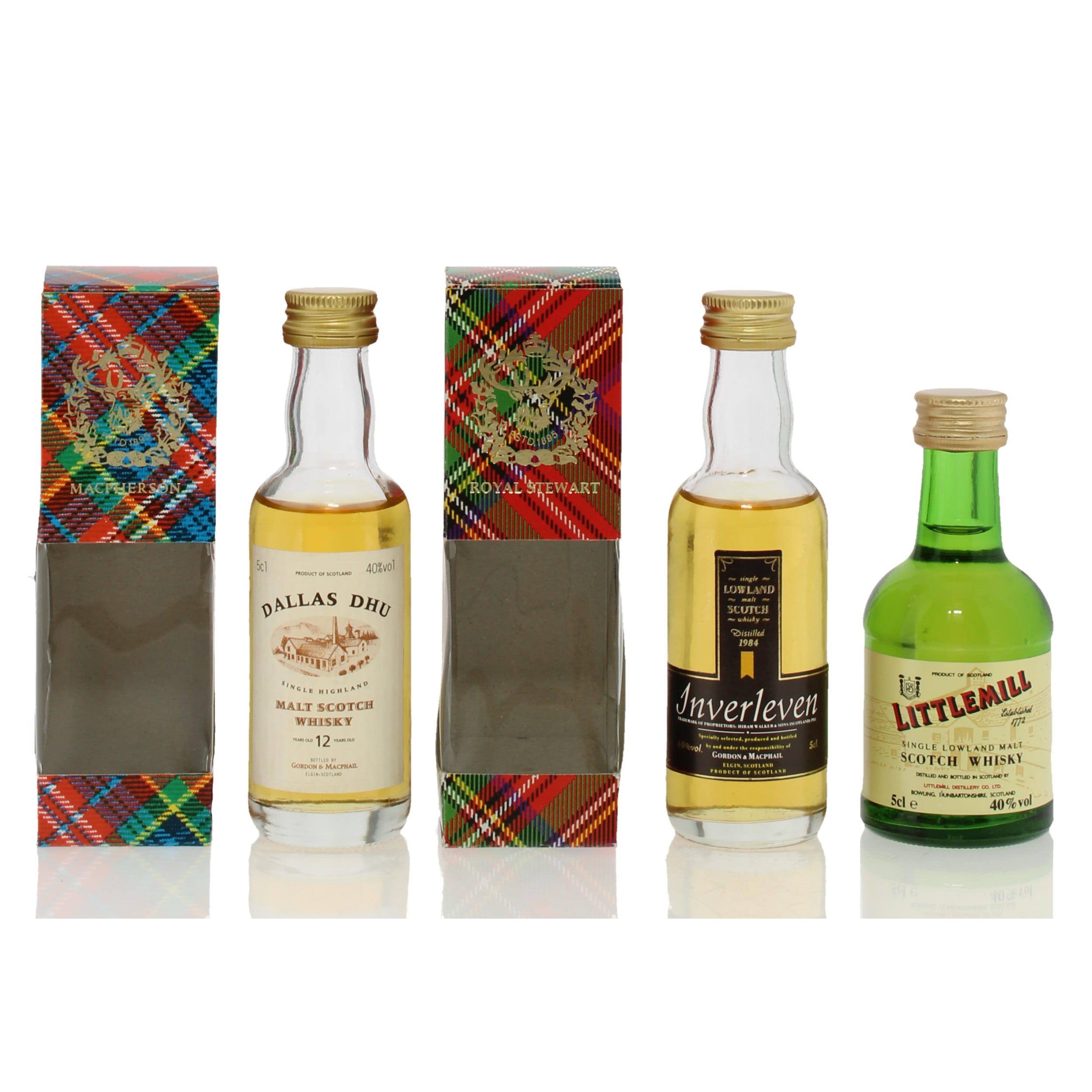 Dallas Dhu 12 Gordon &amp Macphail Inverleven 1984 Gordon &amp Macphail &amp Littlemill Miniatures