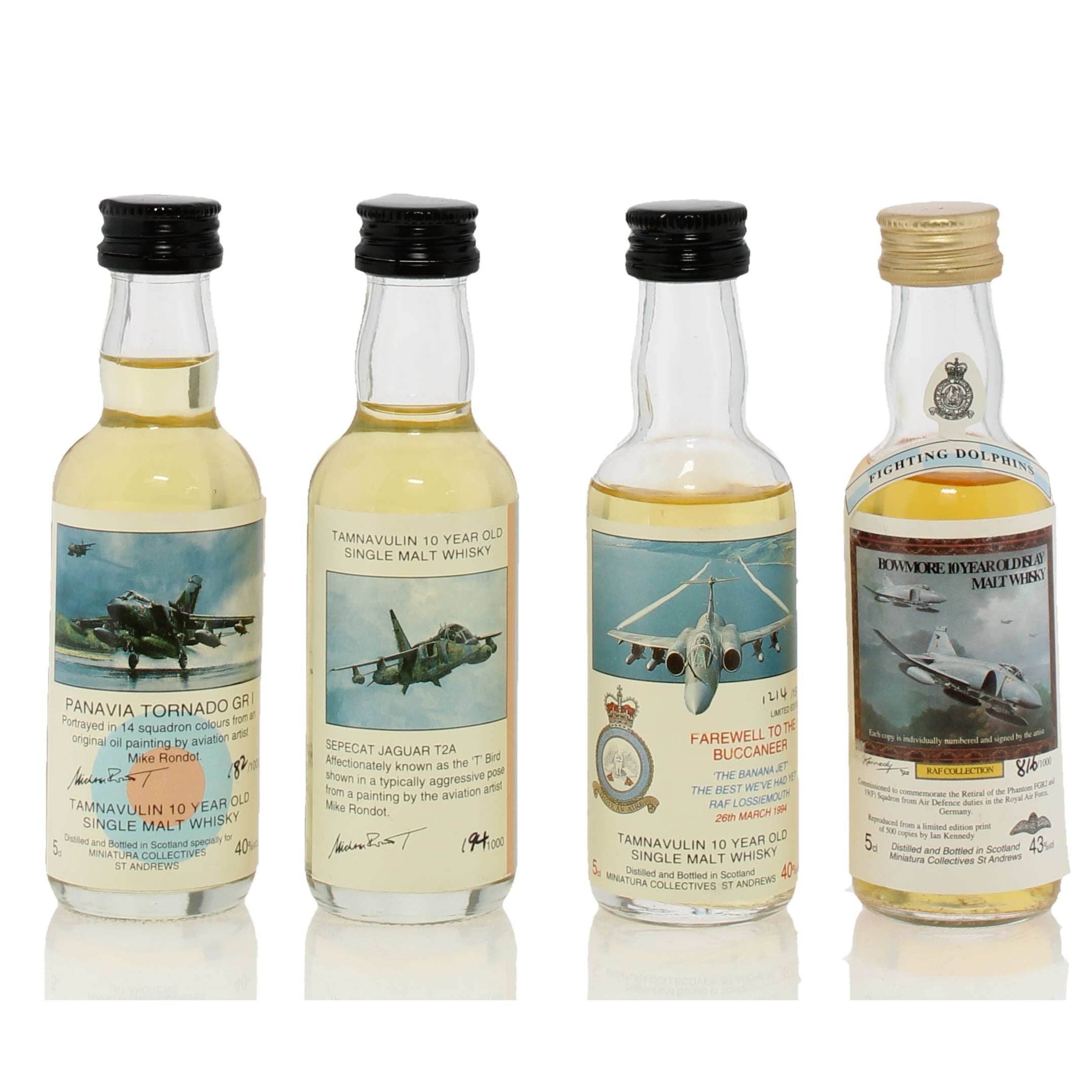 Assorted Single Malt Miniatures X4