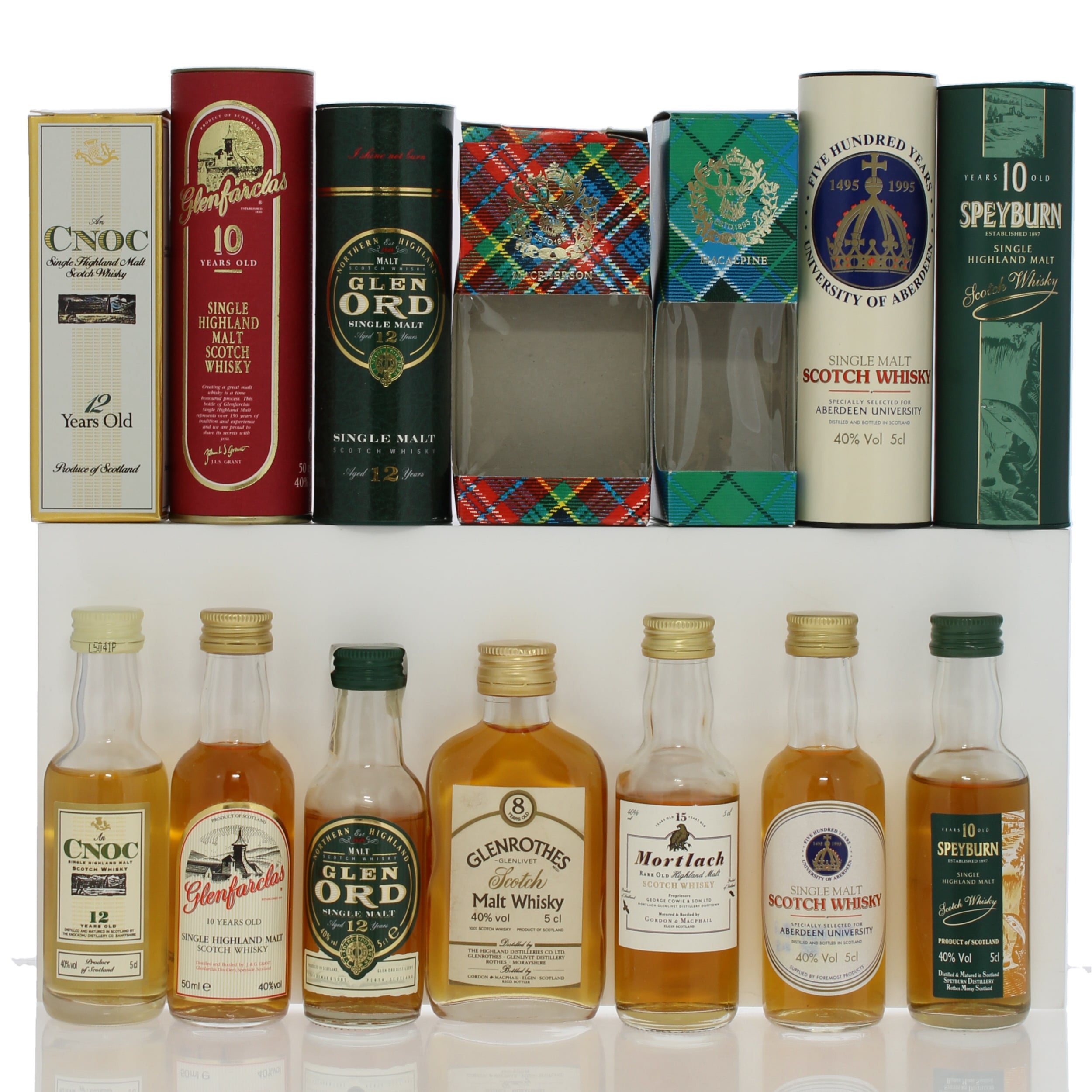 Assorted Single Malt Miniatures x7