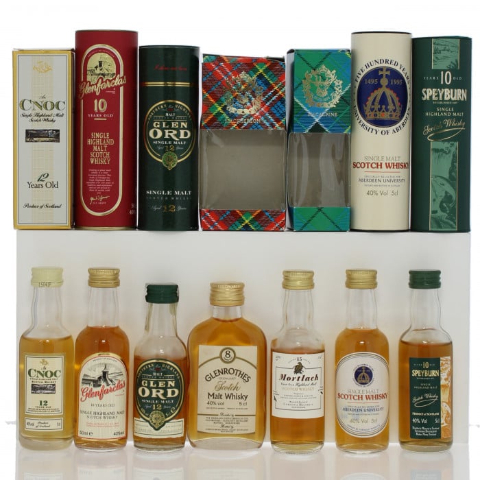 Assorted Single Malt Miniatures x7