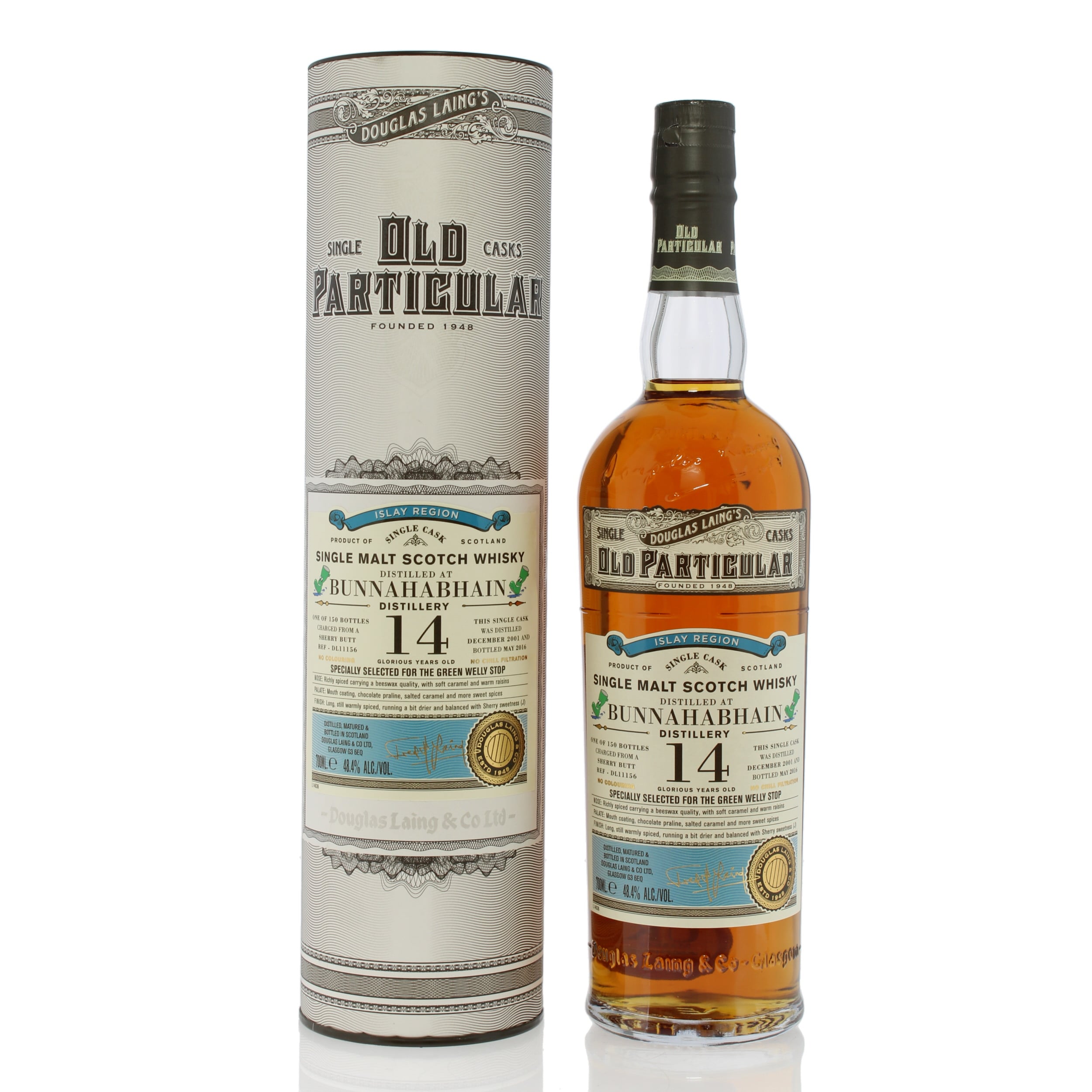 Bunnahabhain 2001 14 Single Cask #11156 Douglas Laing Old Particular Gws
