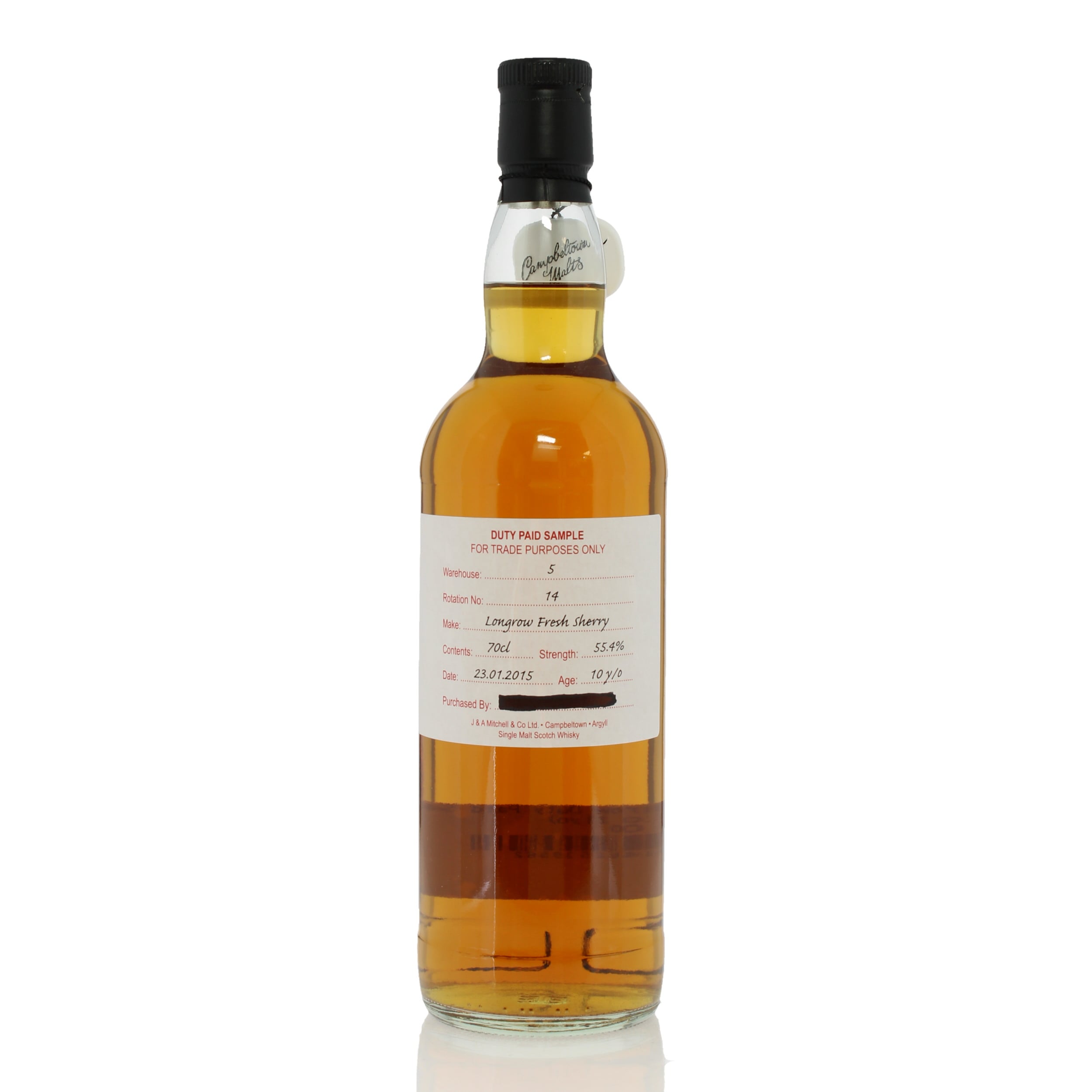 Longrow 2015 10 Duty Paid Sample
