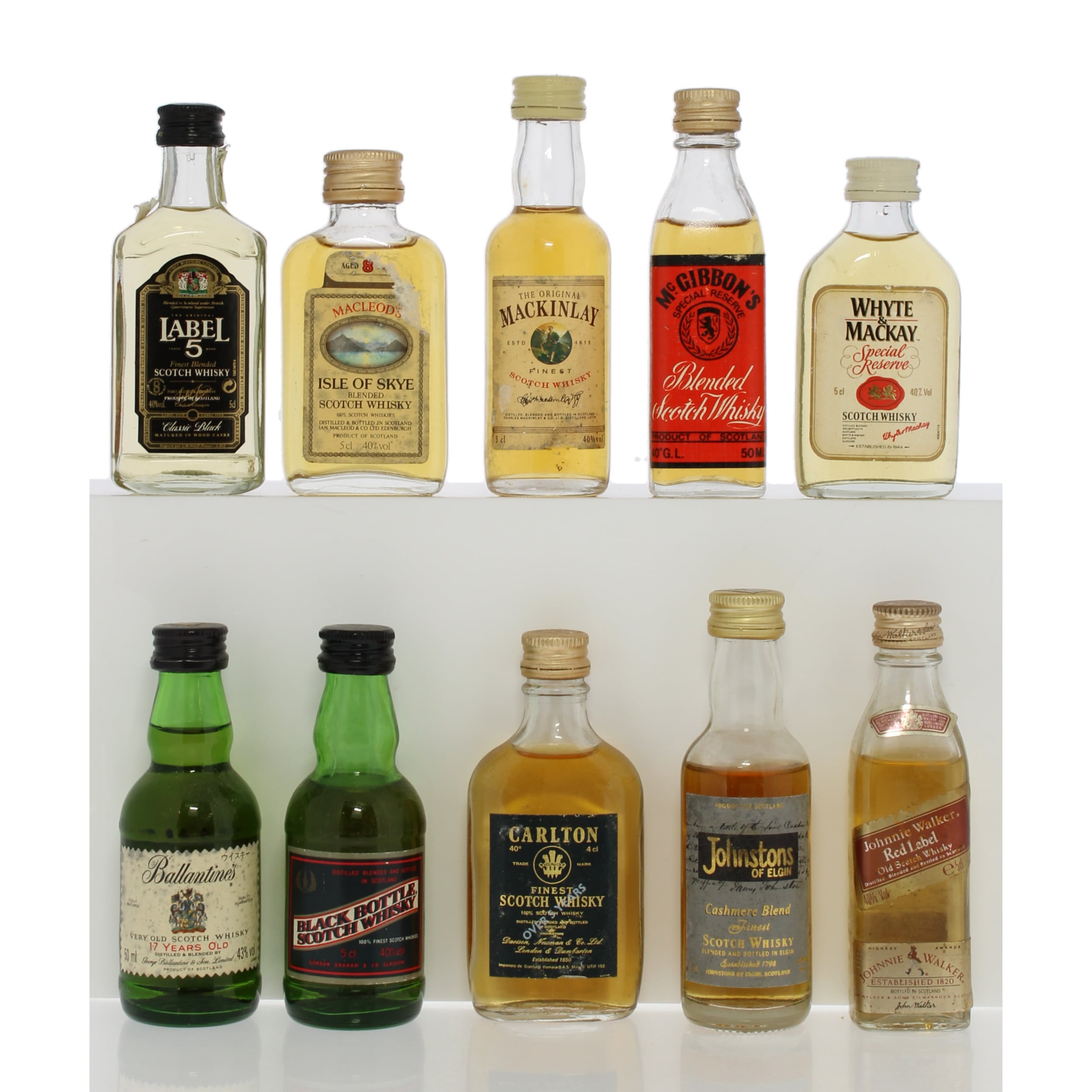 Assorted Scotch Whisky Miniatures X10