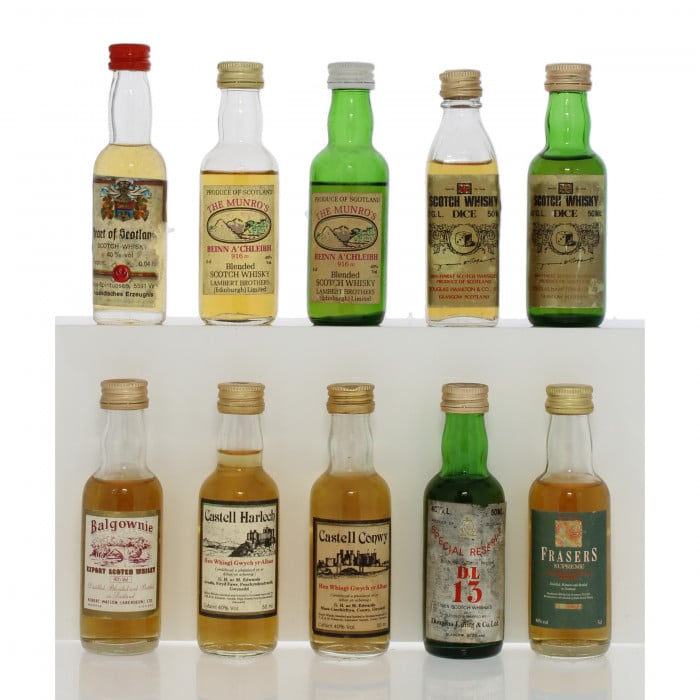Assorted Scotch Whisky Miniatures x10