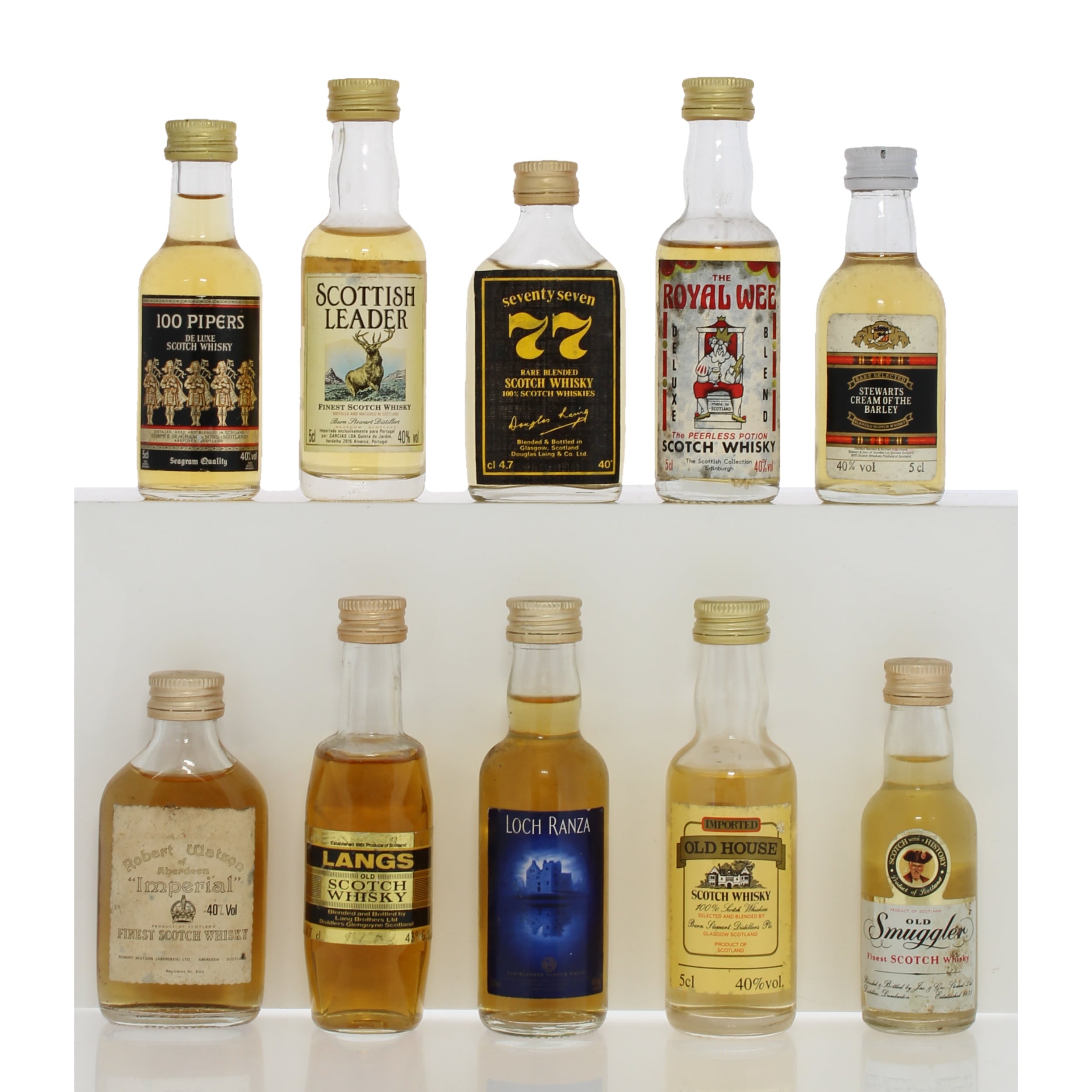 Assorted Scotch Whisky Miniatures X10