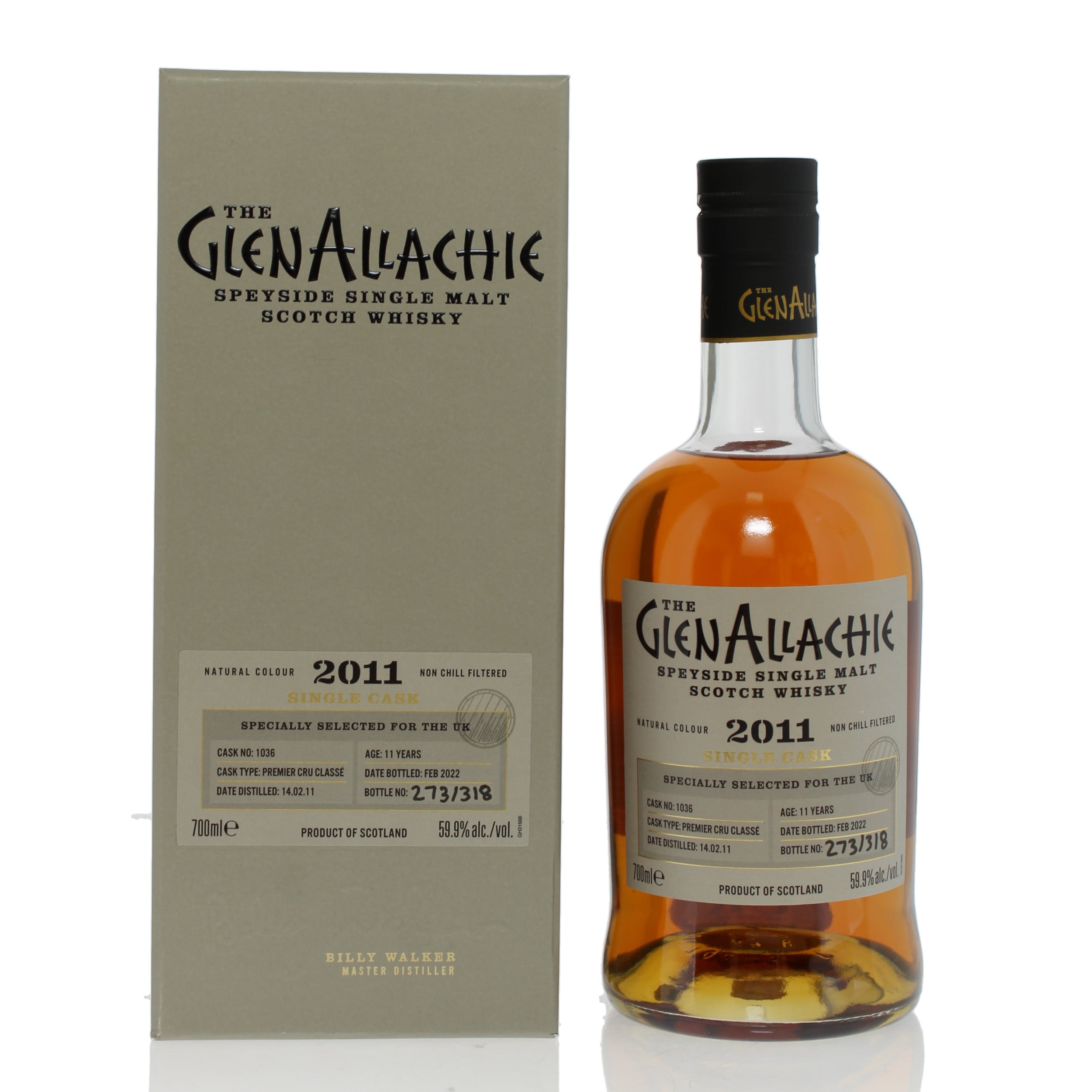 GlenAllachie 2011 11 Year Old Single Cask #1036 - UK