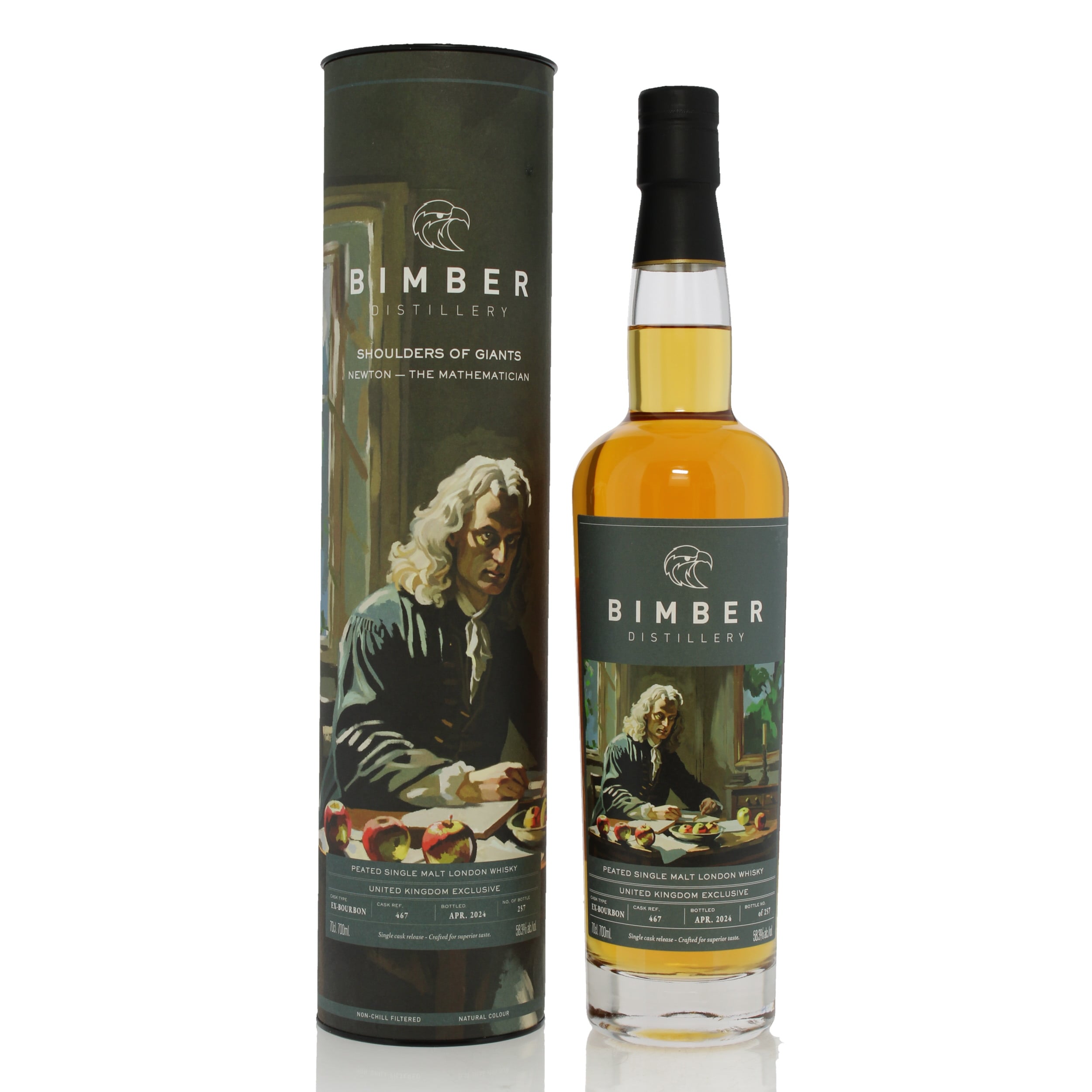 Bimber Single Cask #467 Shoulders of Giants Newton: The Mathematician - UK