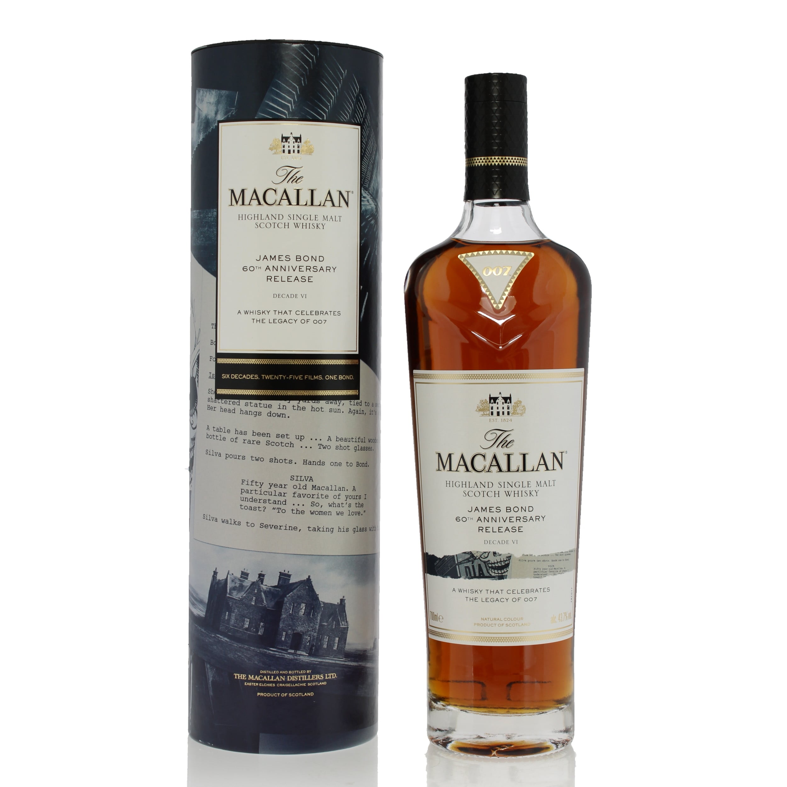 Macallan James Bond 60th Anniversary Release Decade VI