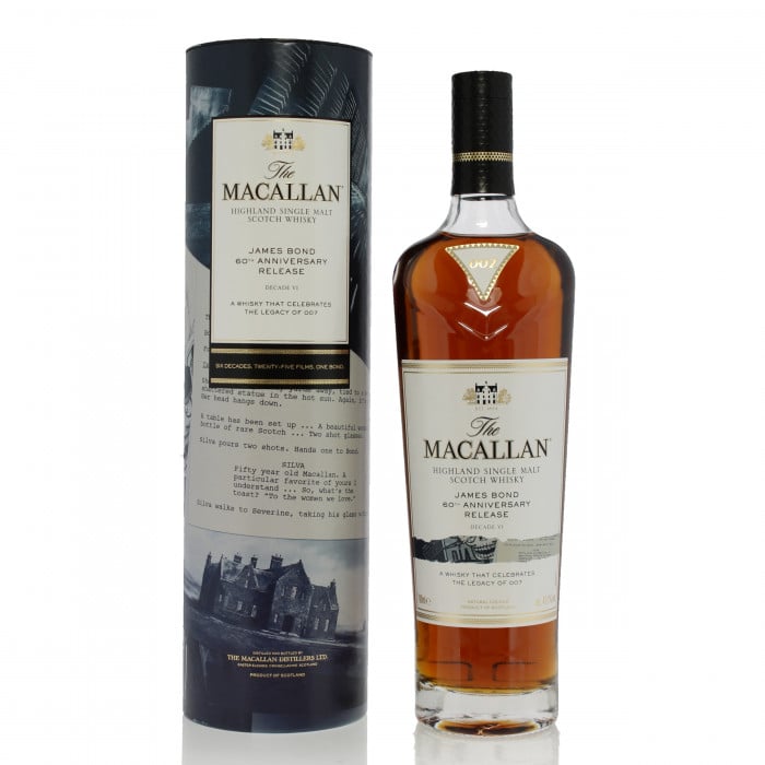 Macallan James Bond 60th Anniversary Release Decade VI